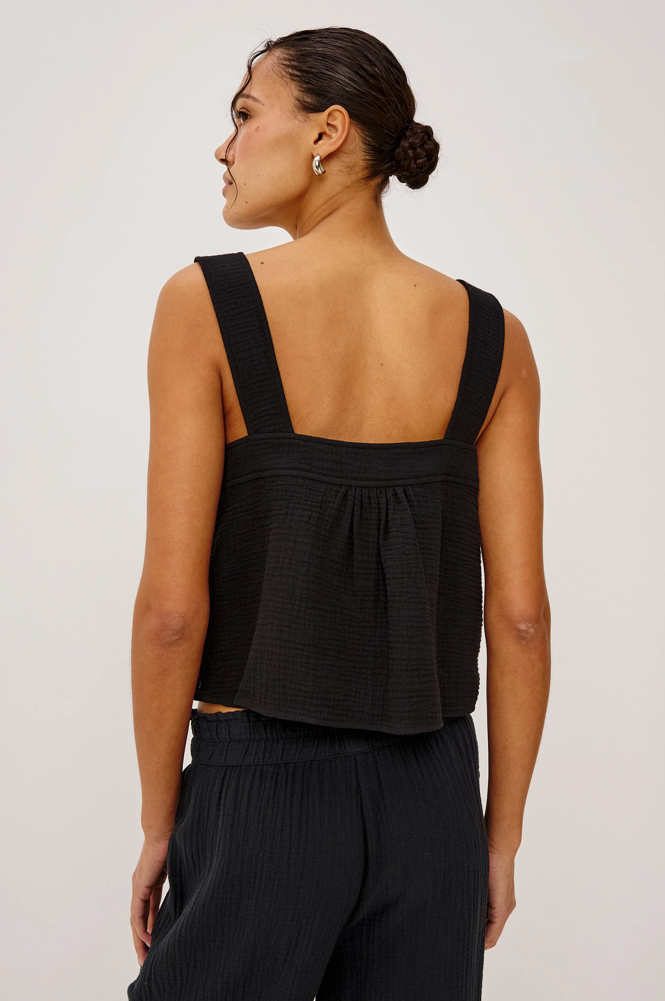 ENYA TOP - BLACK GAUZE - Image 4