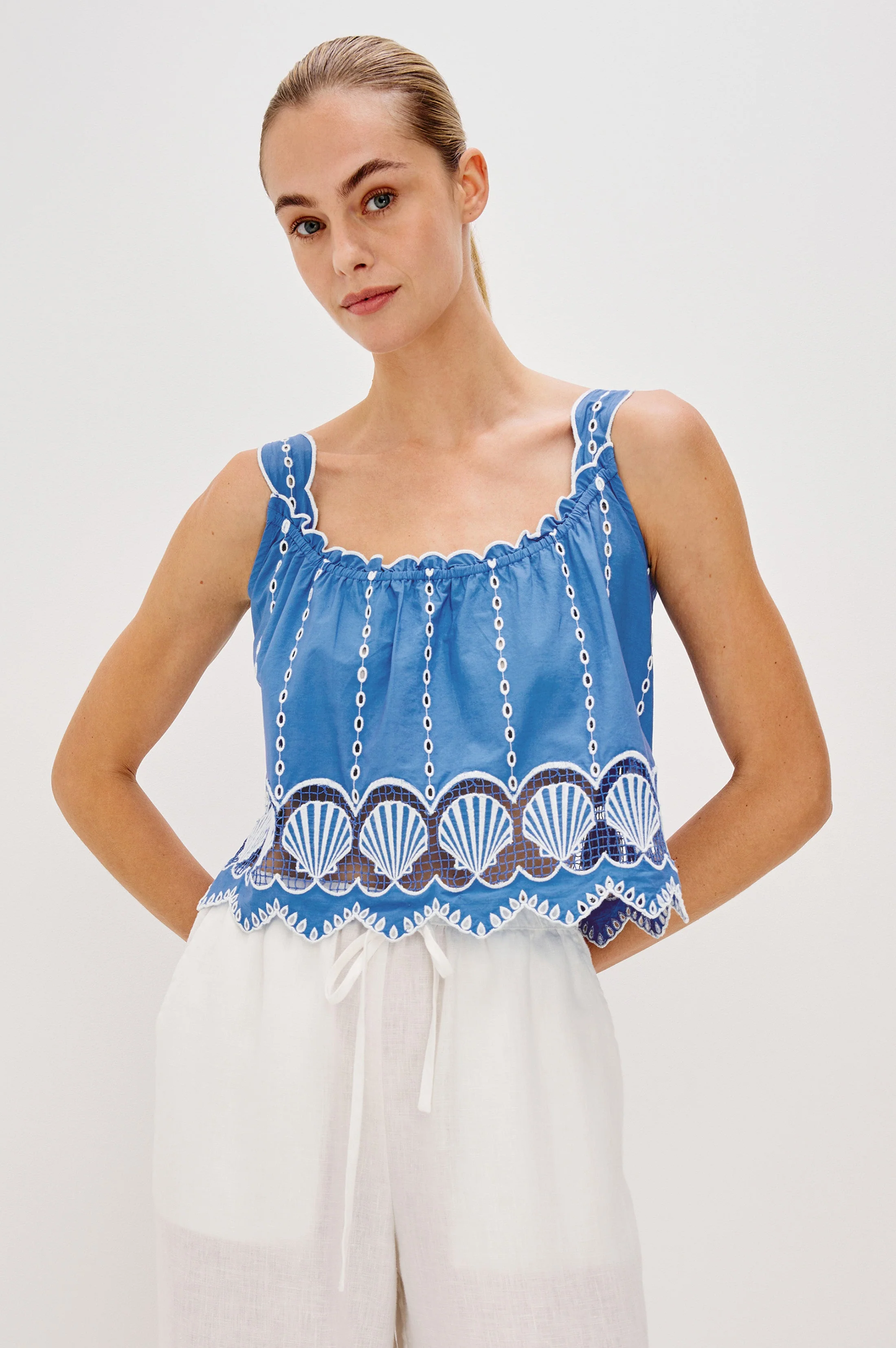 ESPERANZA TOP - FRENCH BLUE