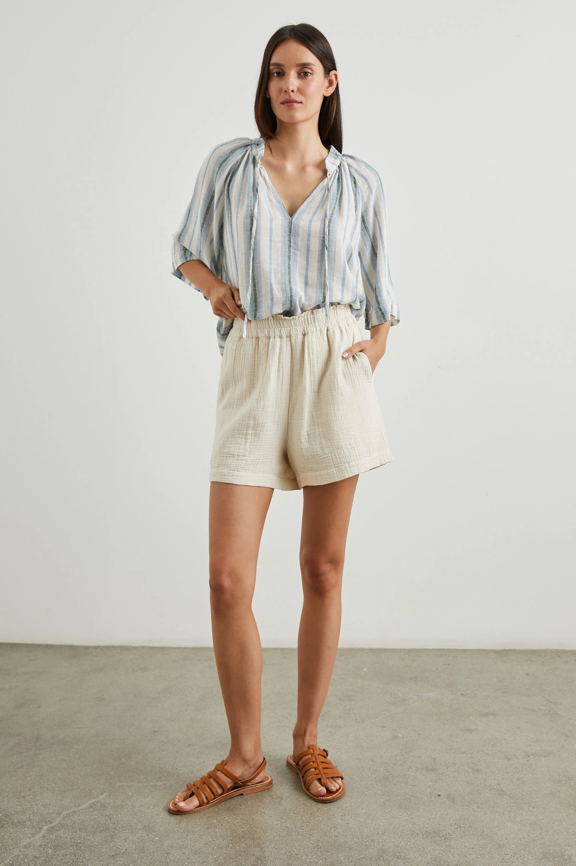 EVELINE TOP - CATANIA STRIPE - Image 3