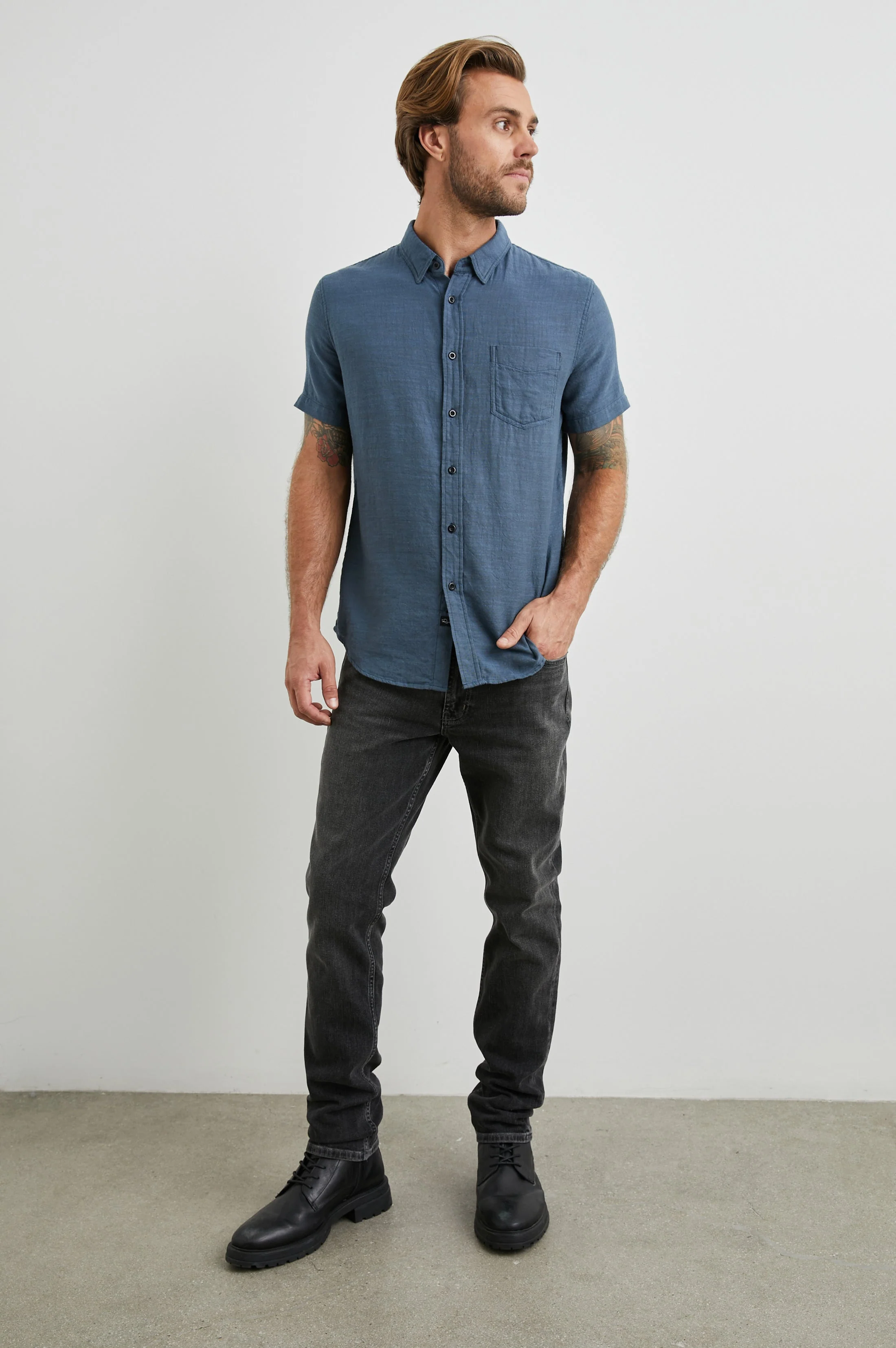 FAIRFAX SHIRT - SEA BLUE - Image 3