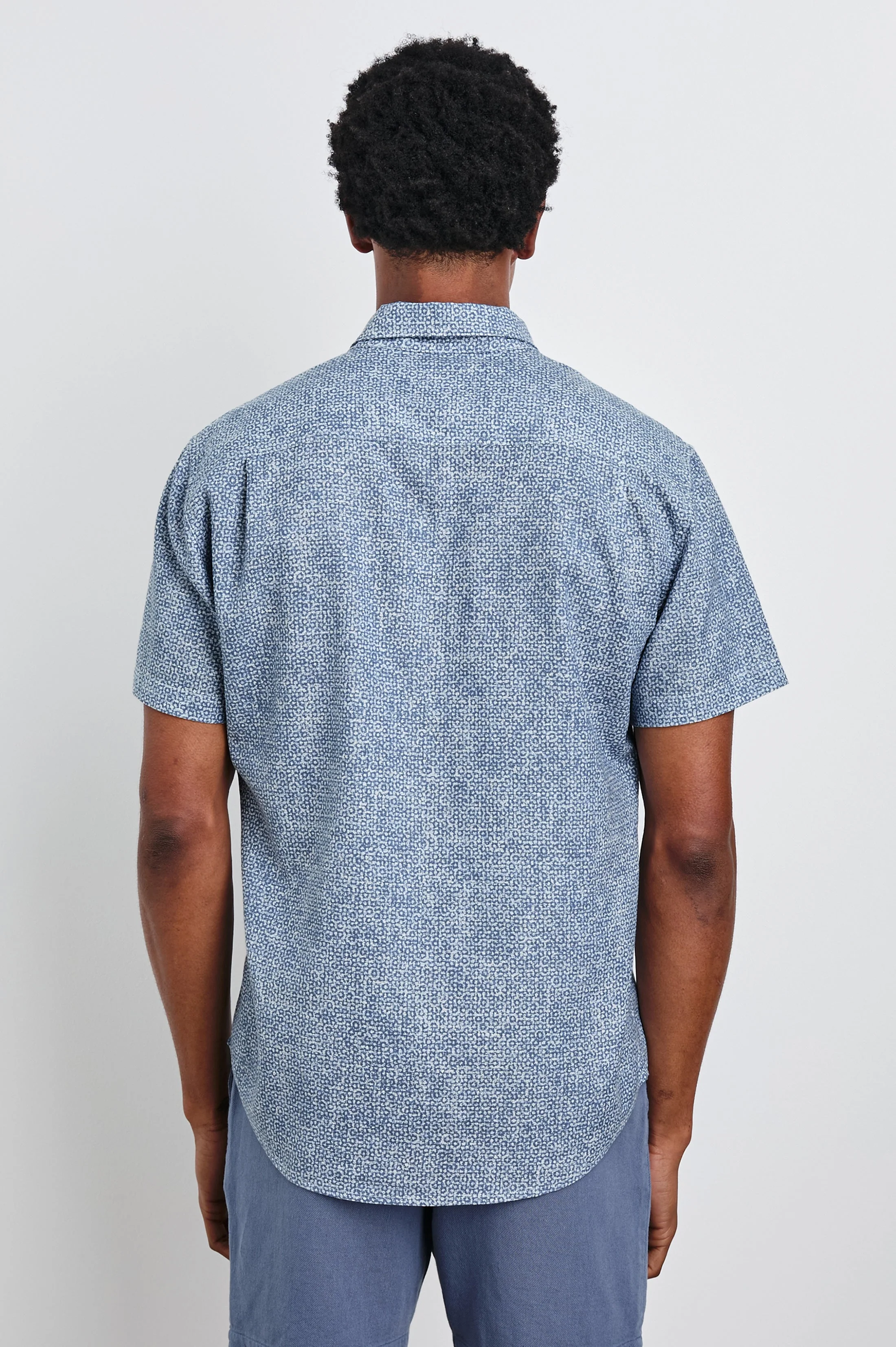 FAIRFAX SHIRT - ABSTRACT BLOCK BLUE - Image 5