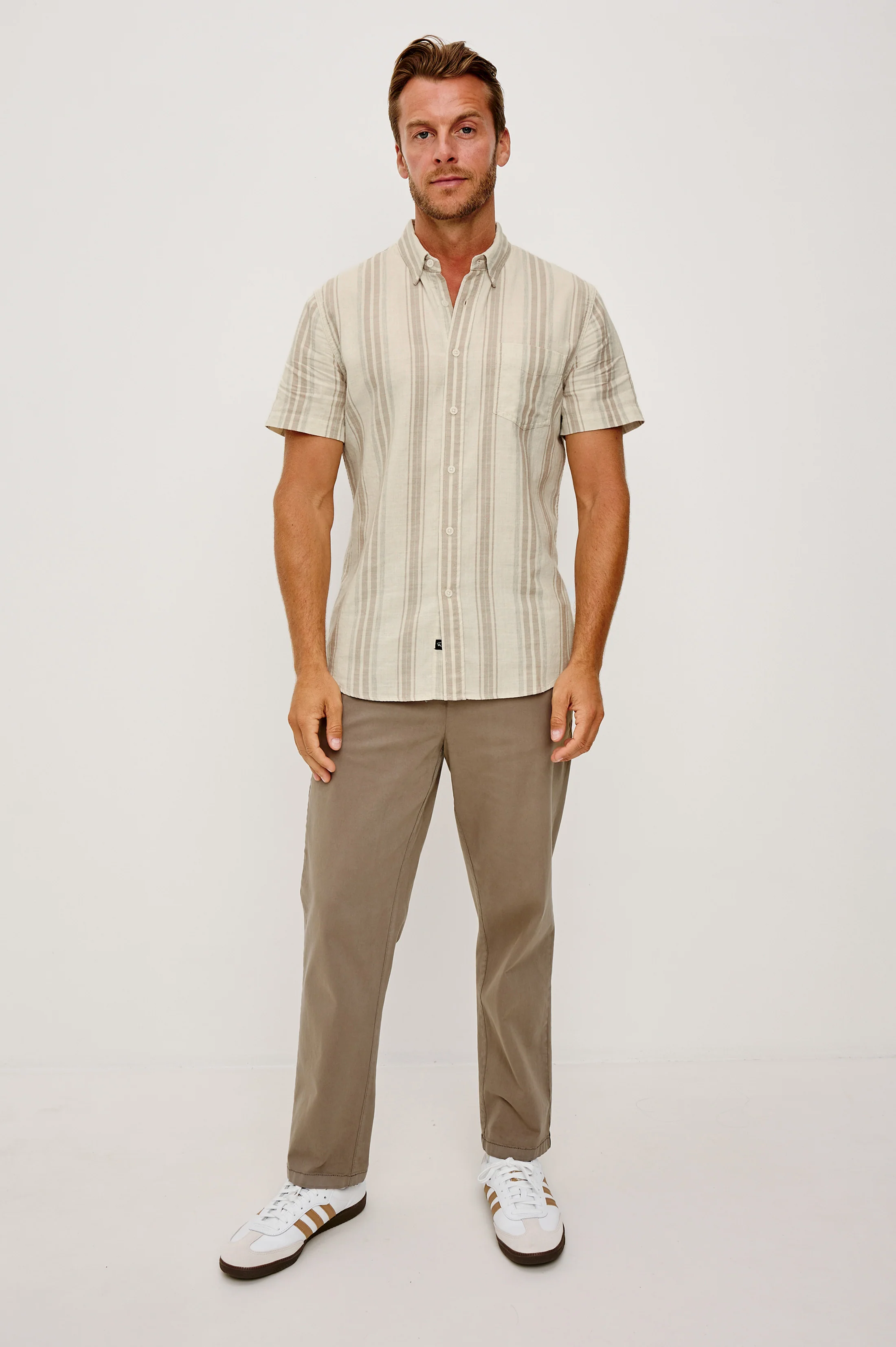 FAIRFAX SHIRT - HEATHER DUNE STRIPE - Image 2