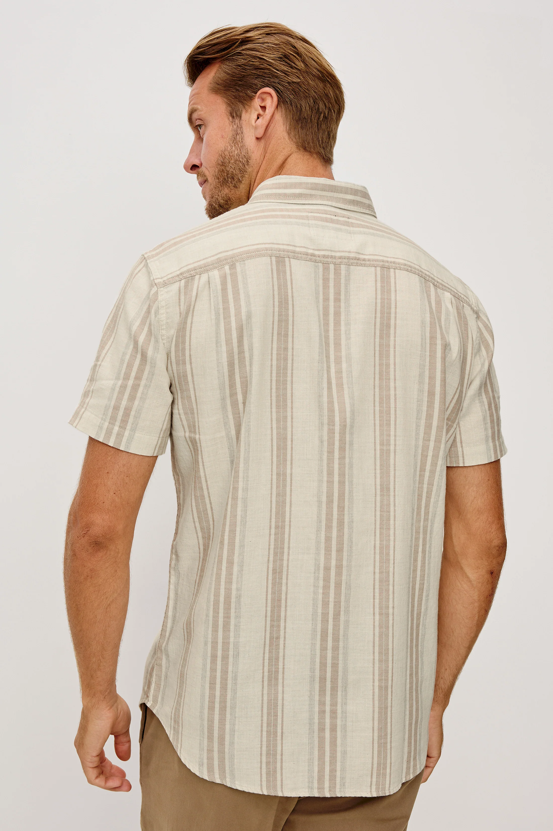 FAIRFAX SHIRT - HEATHER DUNE STRIPE - Image 5
