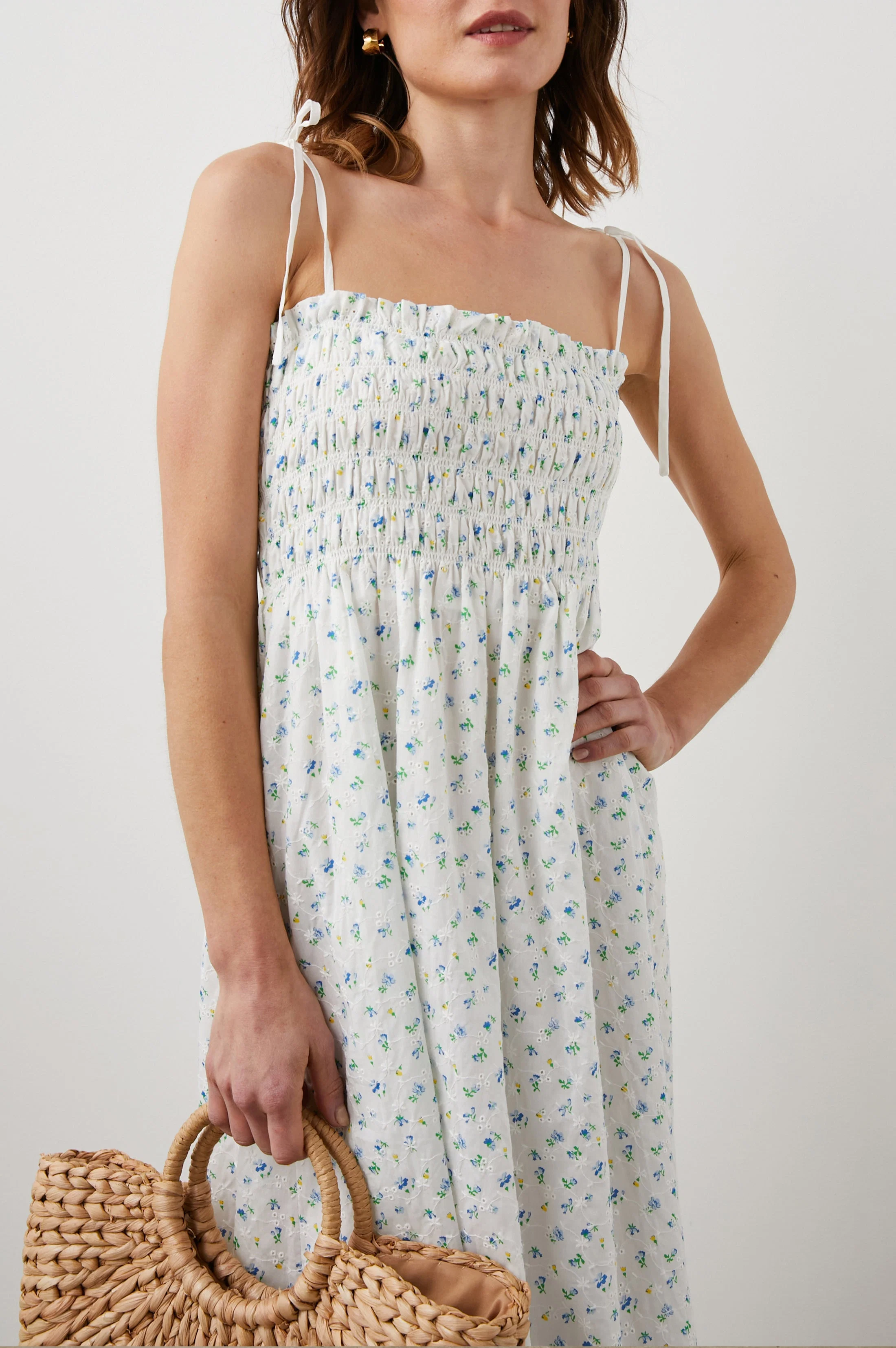 FAITH DRESS - BLUEBELL EYELET - Image 4