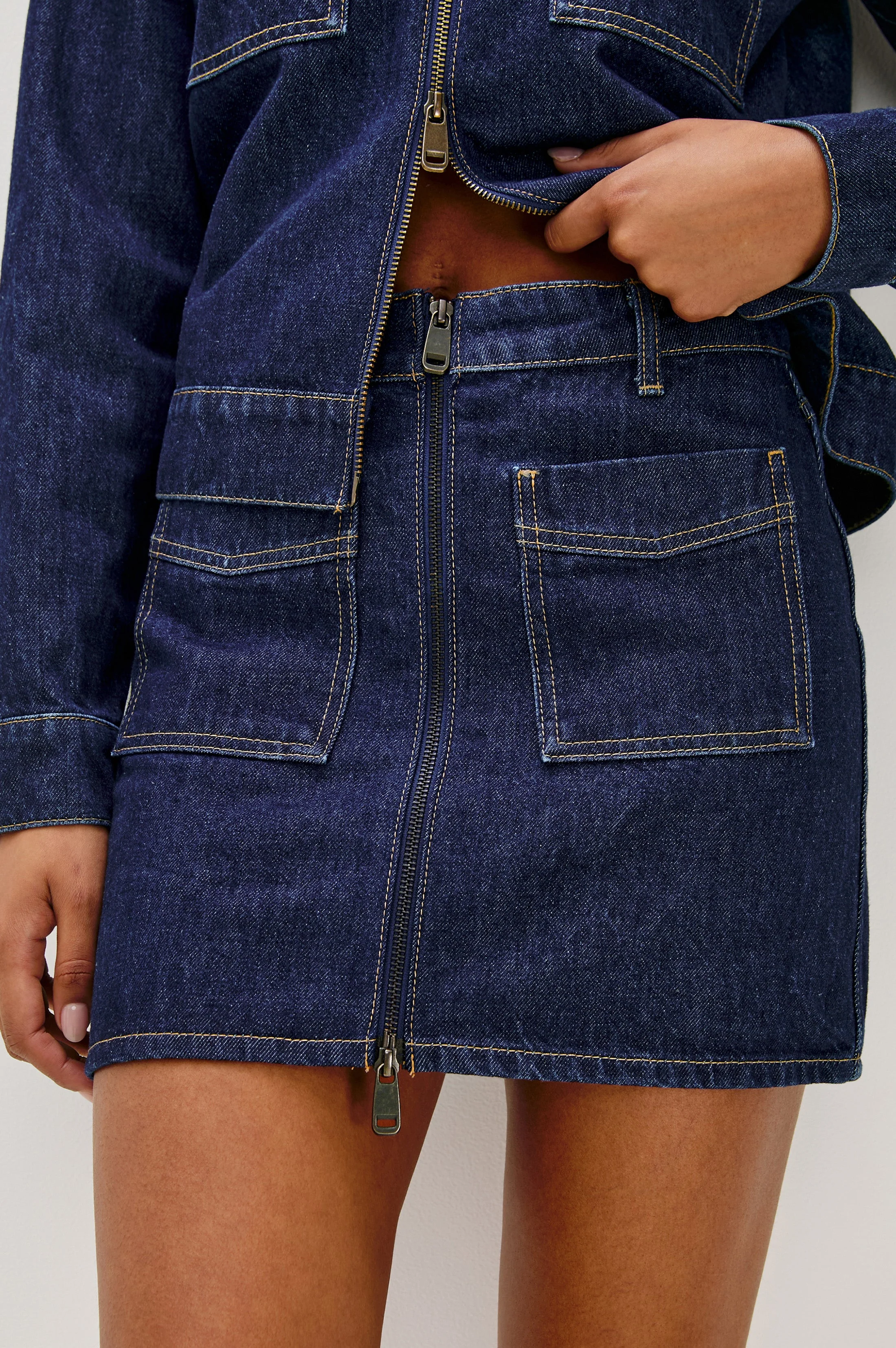 FALLBROOK SKIRT - DEEP INDIGO - Image 2