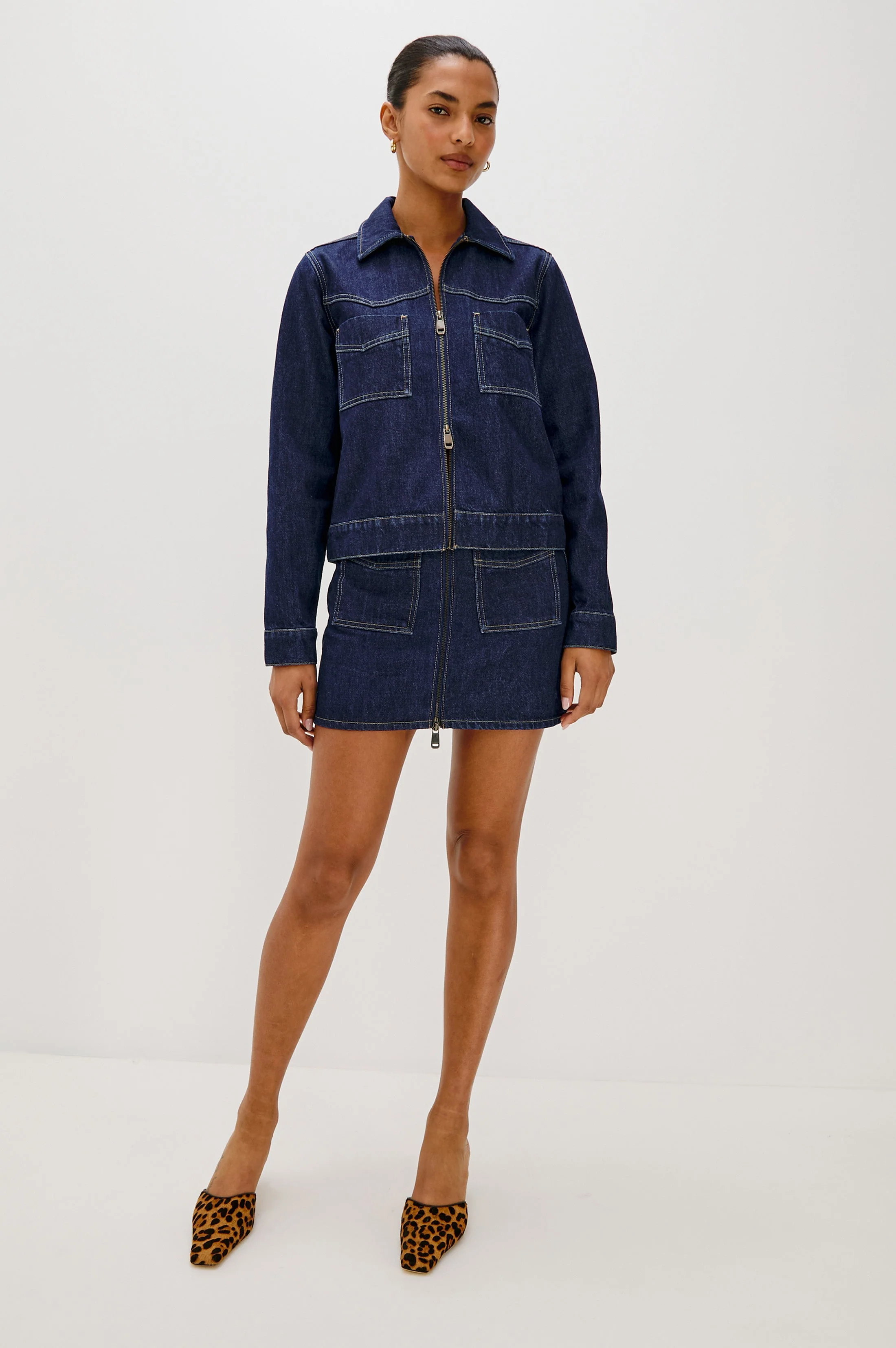 FALLBROOK SKIRT - DEEP INDIGO - Image 3