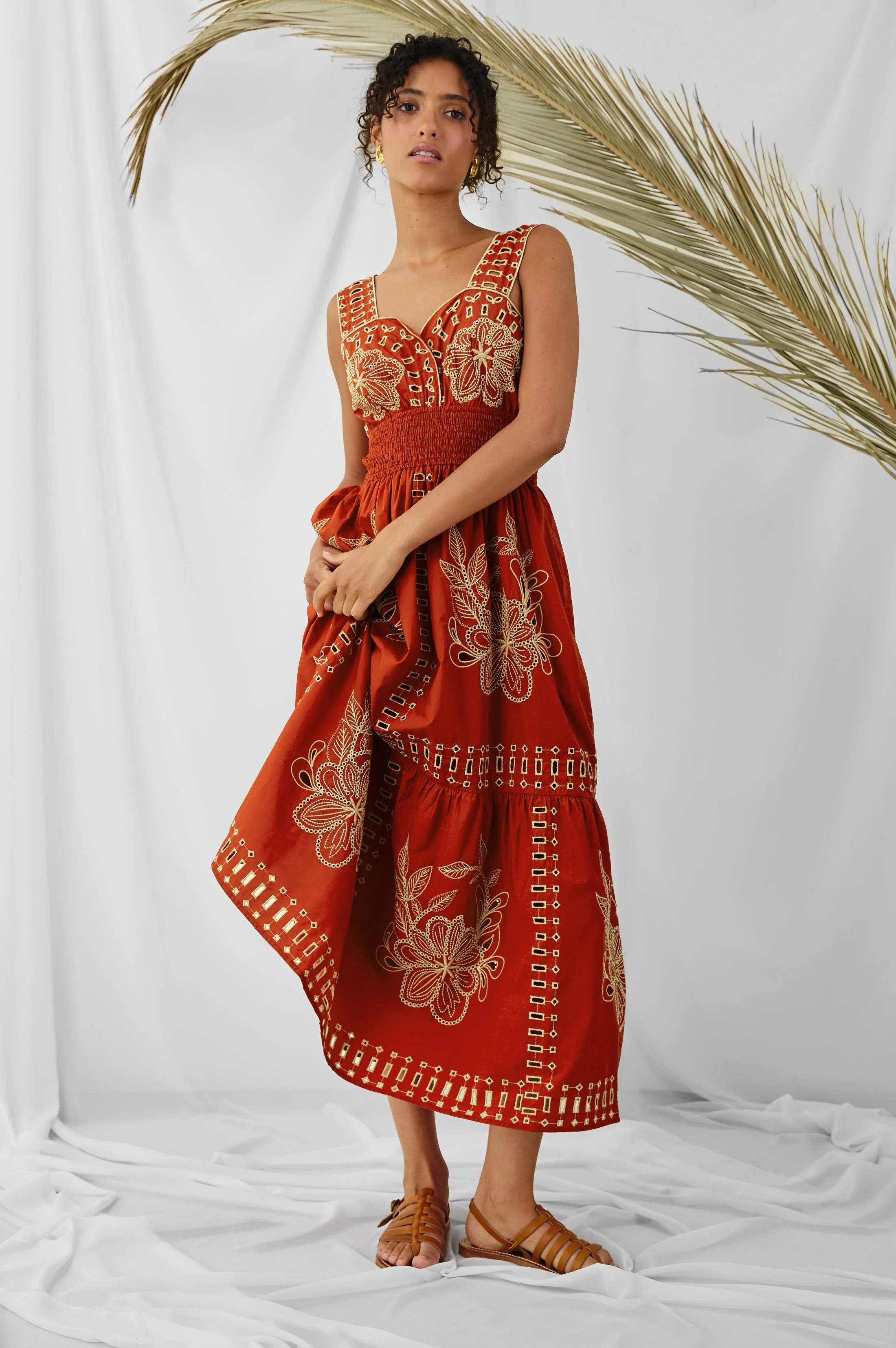 FAWN DRESS - TERRACOTTA - Image 4