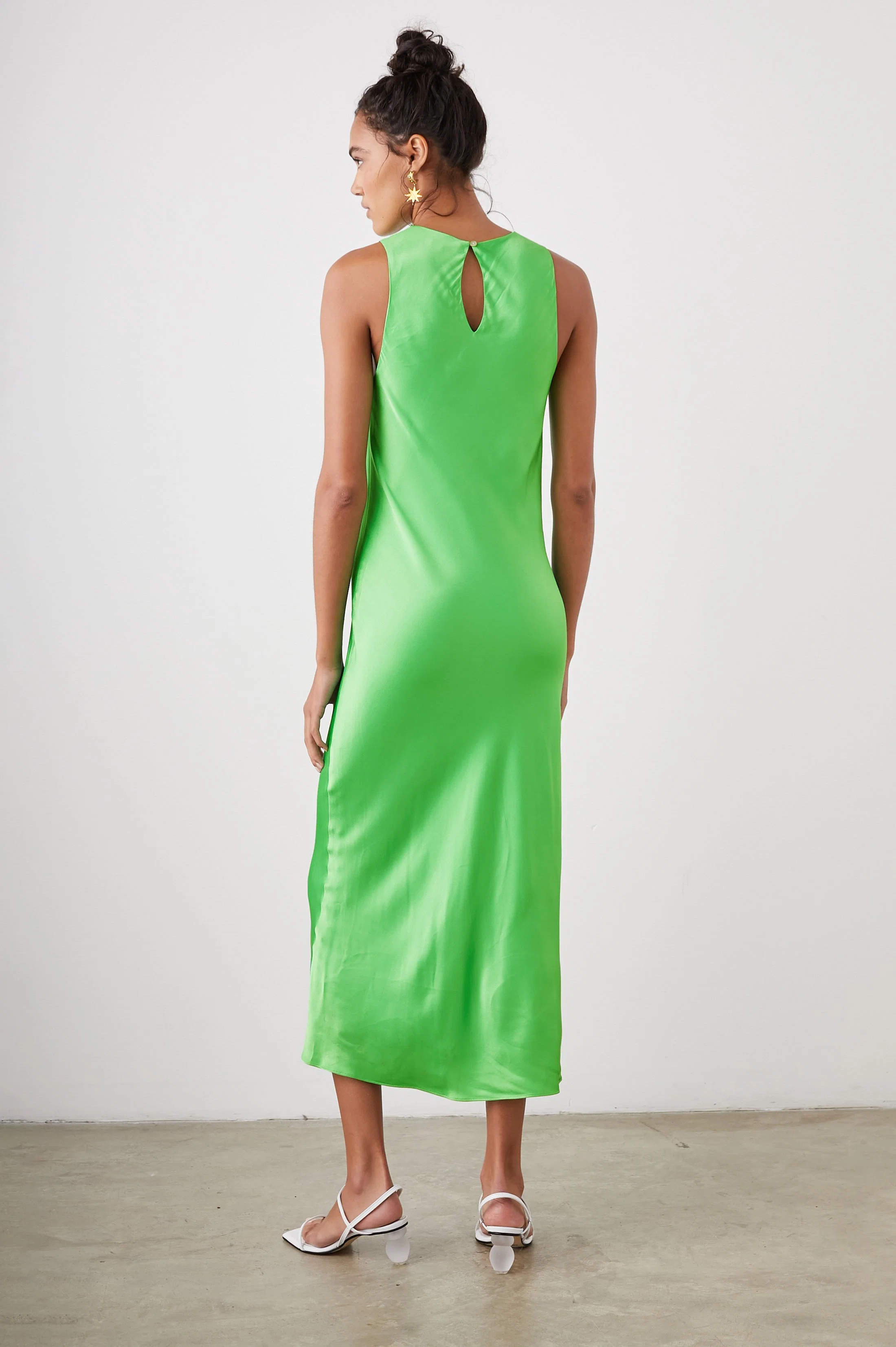 FIONA DRESS - VIBRANT GREEN - Image 4
