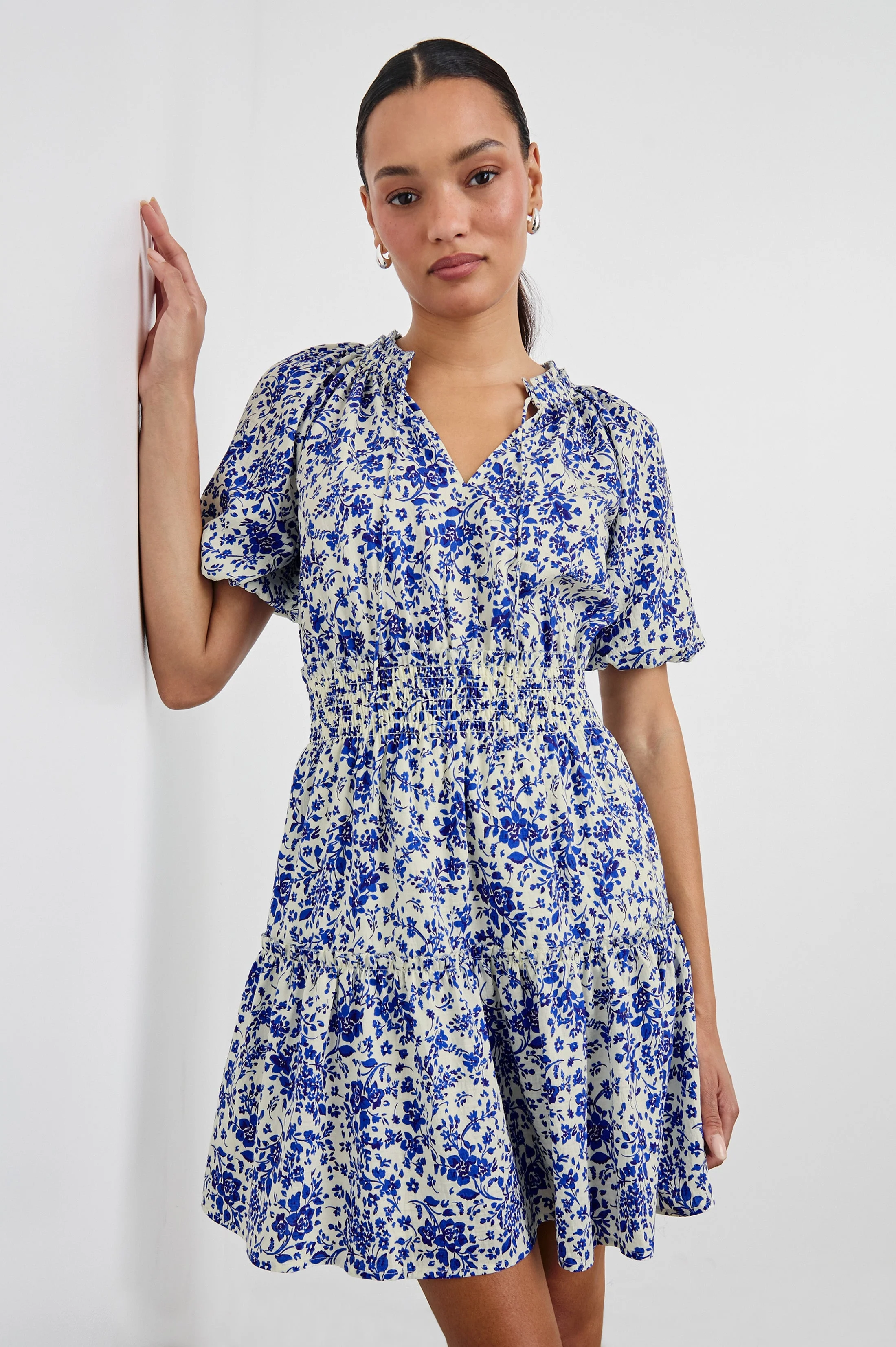 FIORELLA DRESS - BLUE MARGUERITE - Image 3