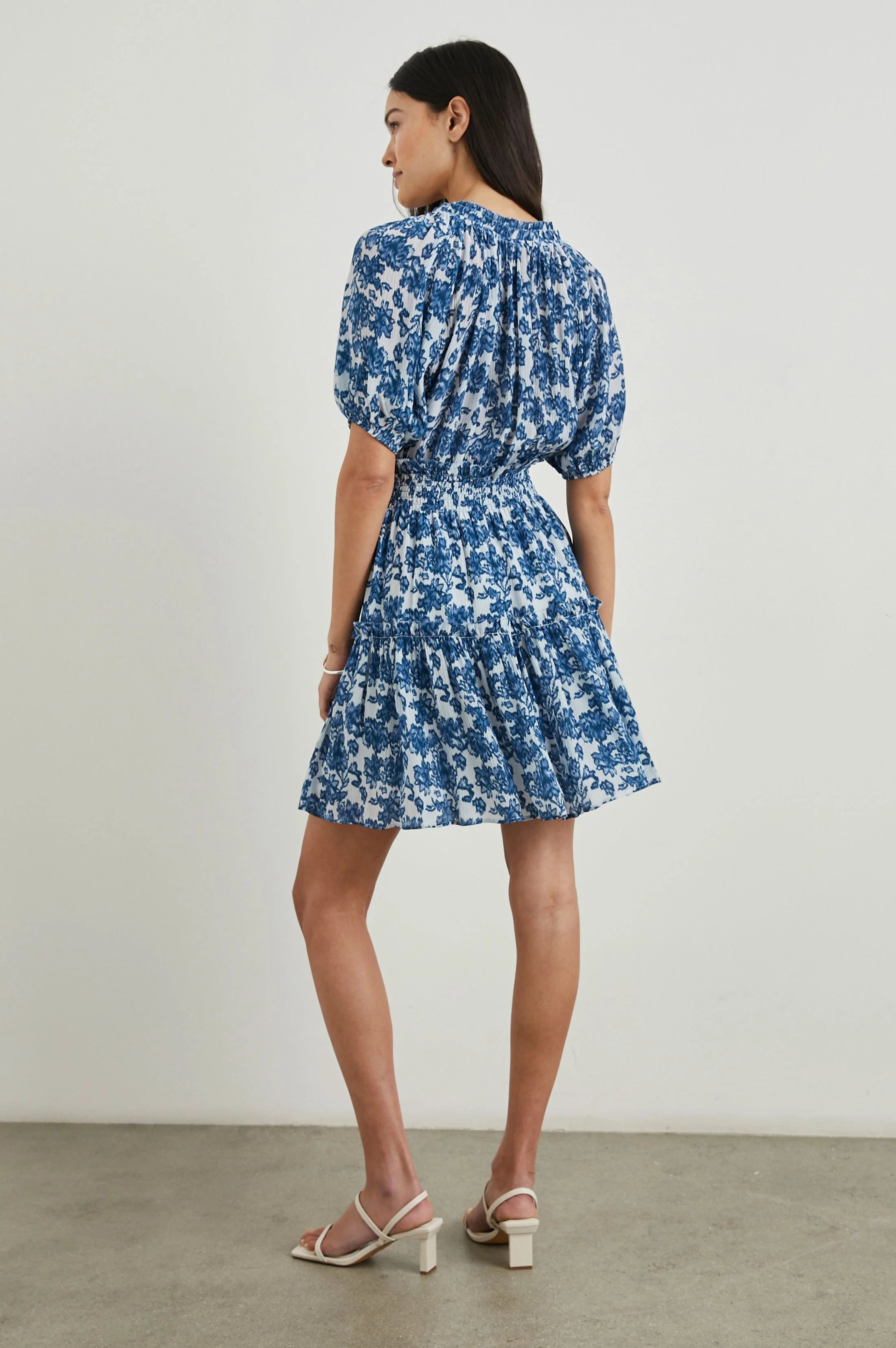 FIORELLA DRESS - CHAMBRAY FLORAL - Image 5