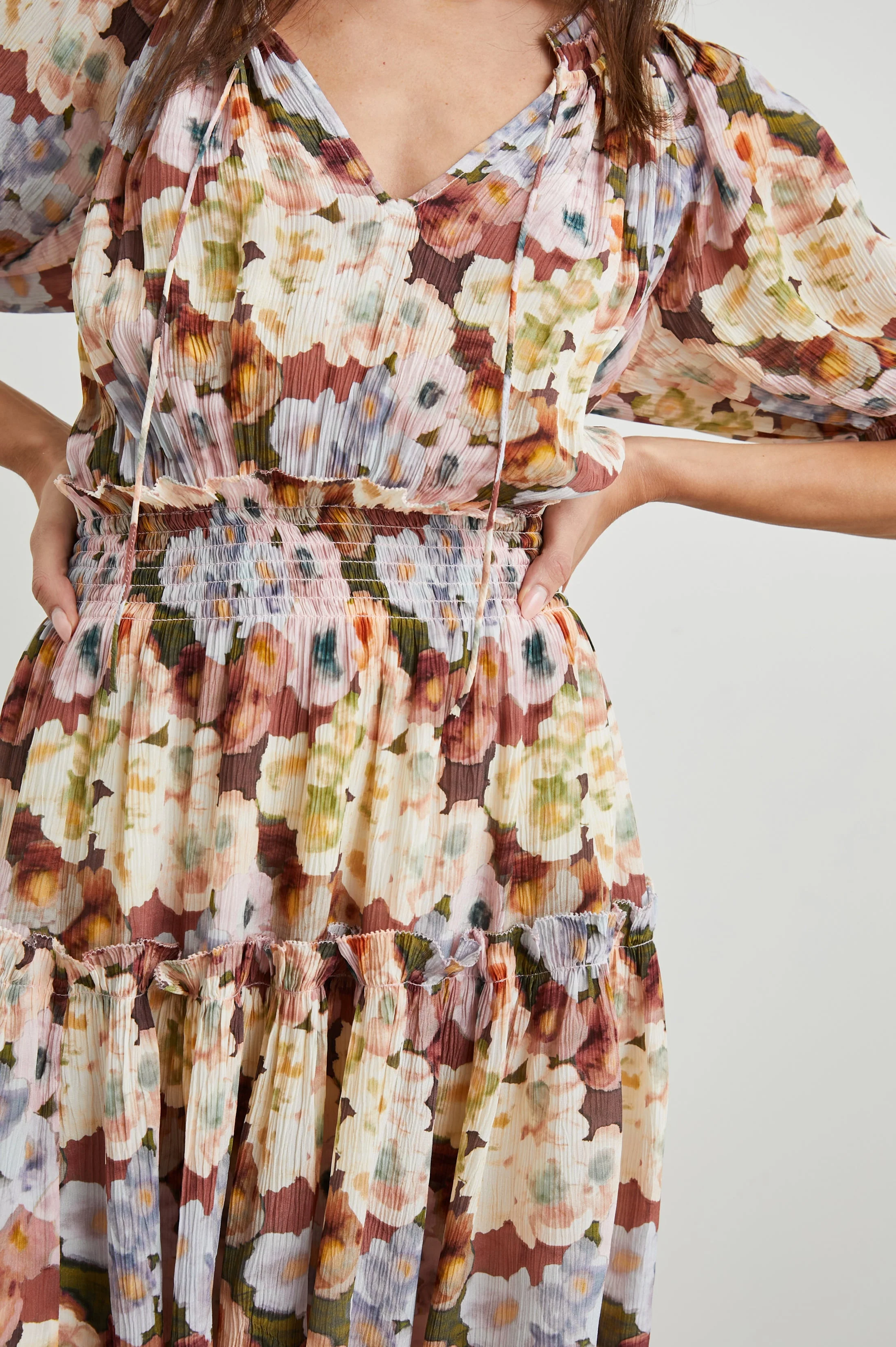 FIORELLA DRESS - PAINTED FLORAL - Image 3