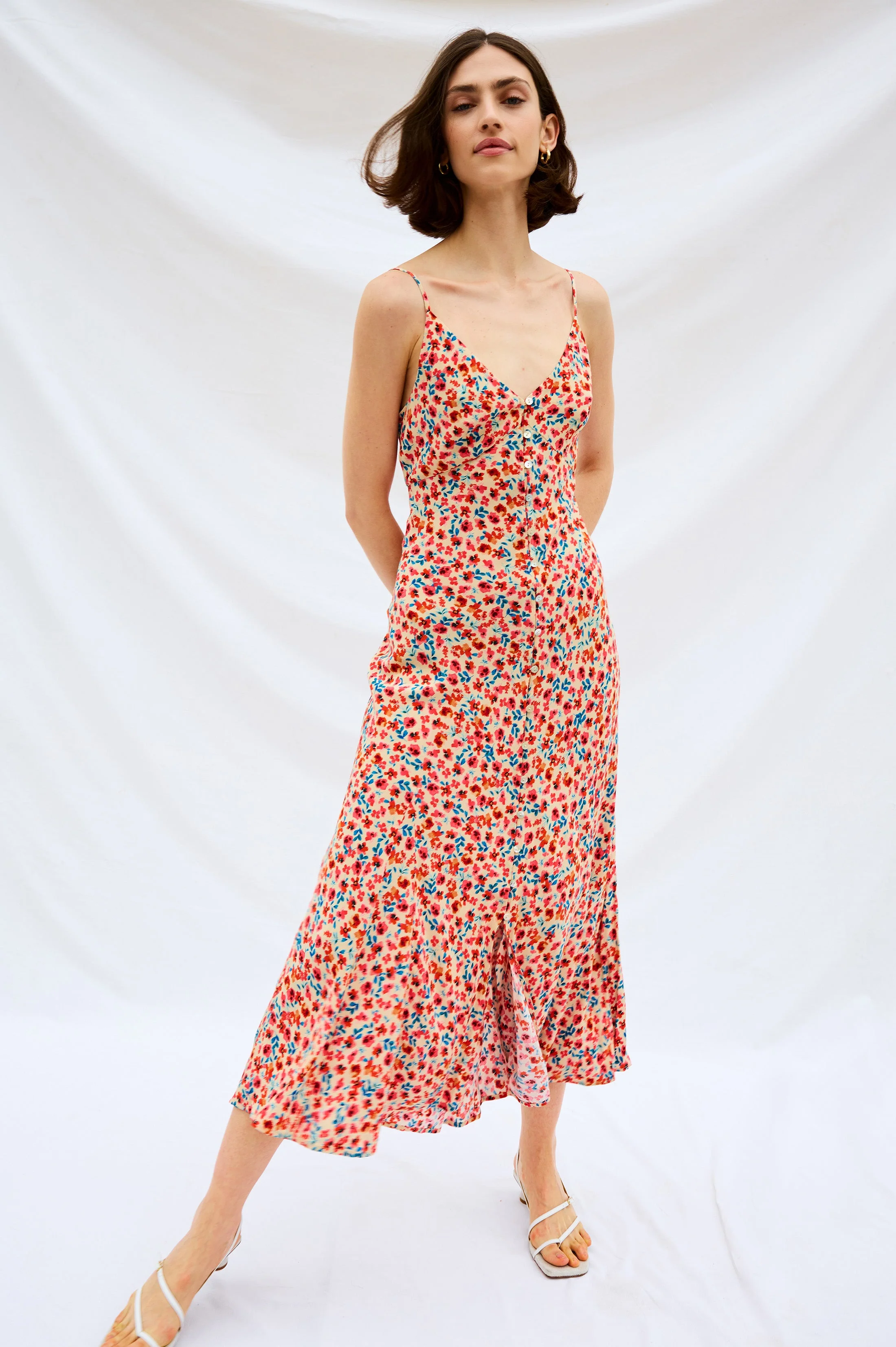 FLORIAN DRESS - RED POSY