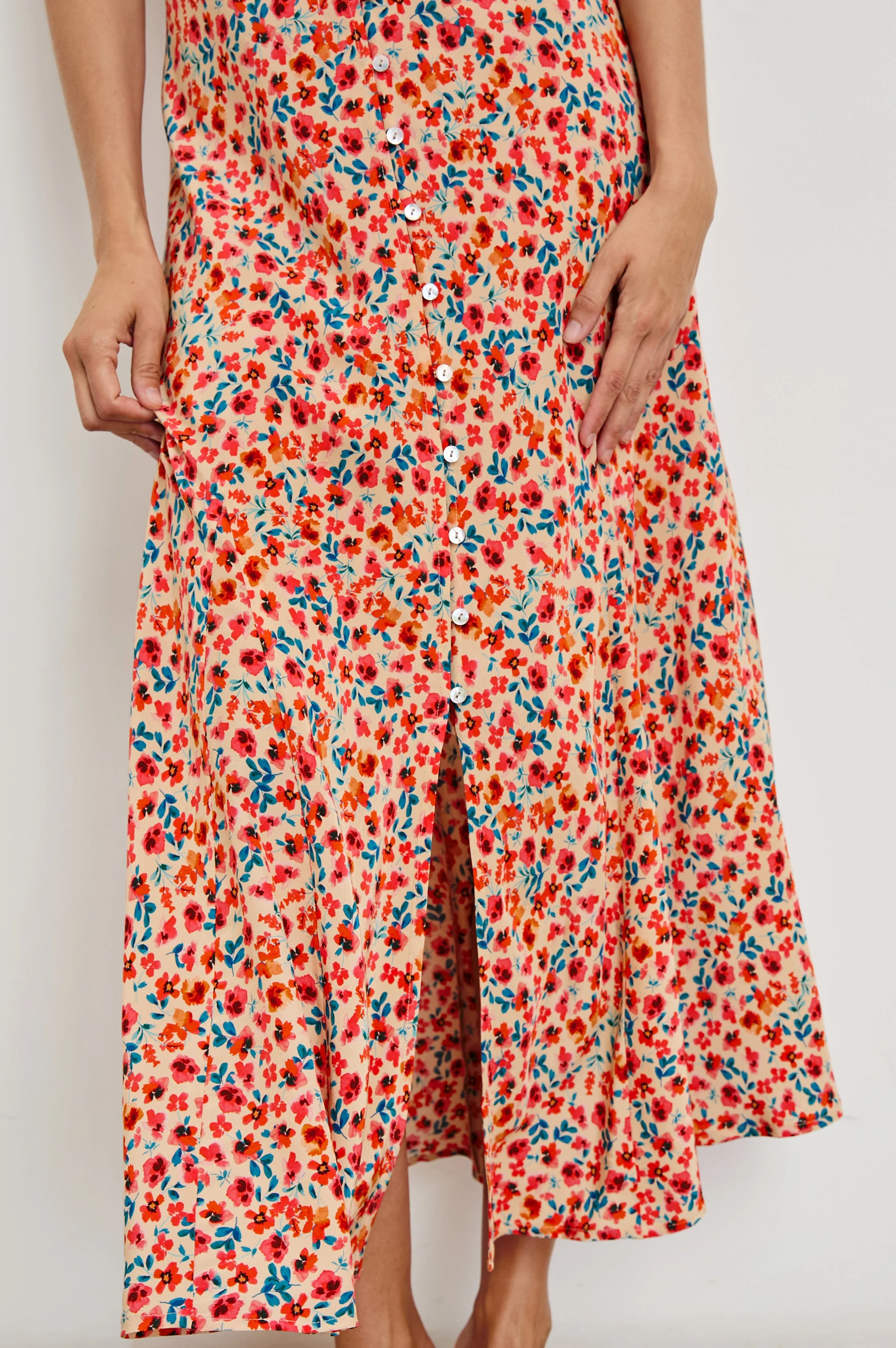 FLORIAN DRESS - RED POSY - Image 2