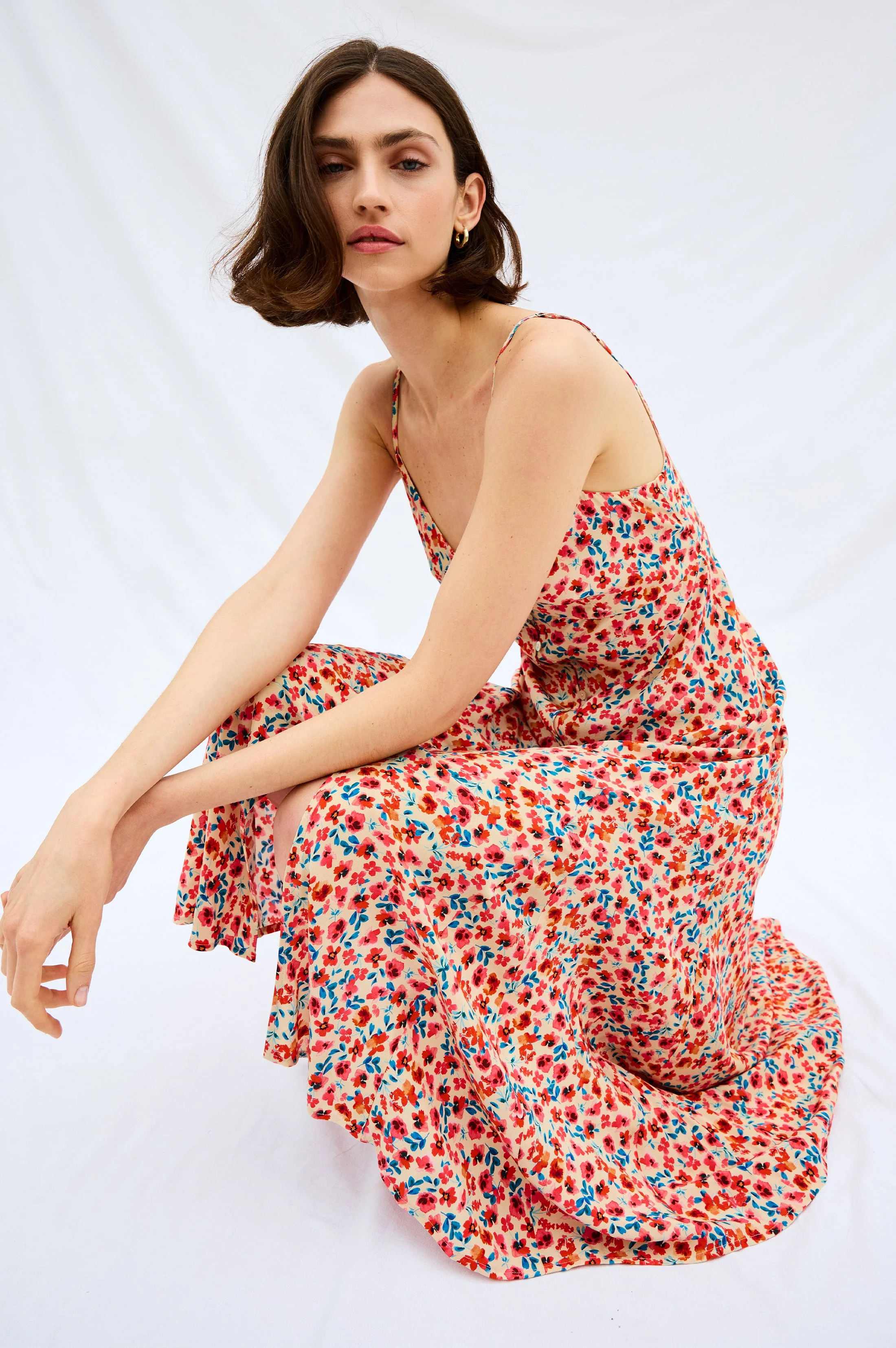 FLORIAN DRESS - RED POSY - Image 3