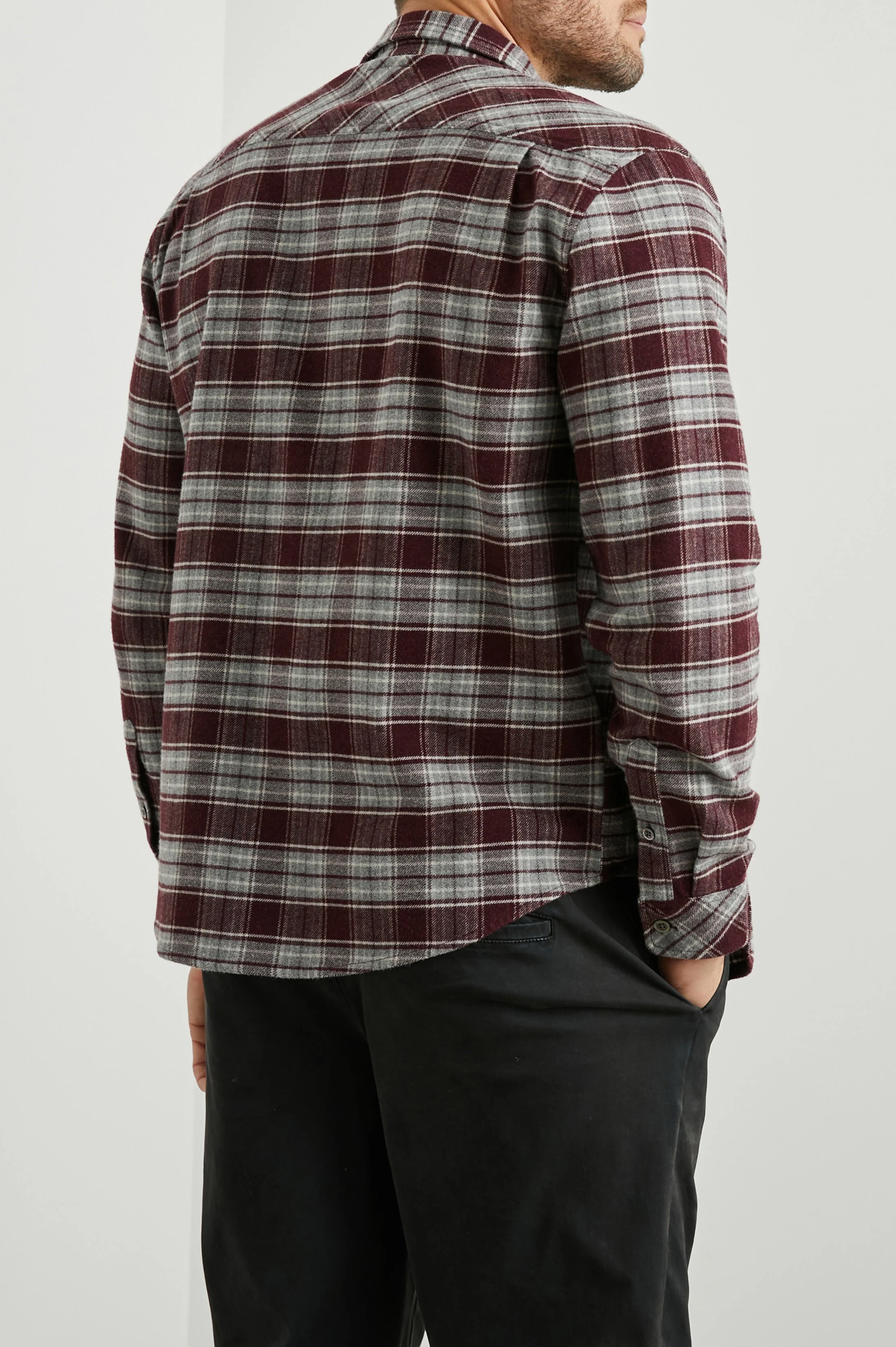 FORREST SHIRT - BLACK CHERRY GREY - Image 5