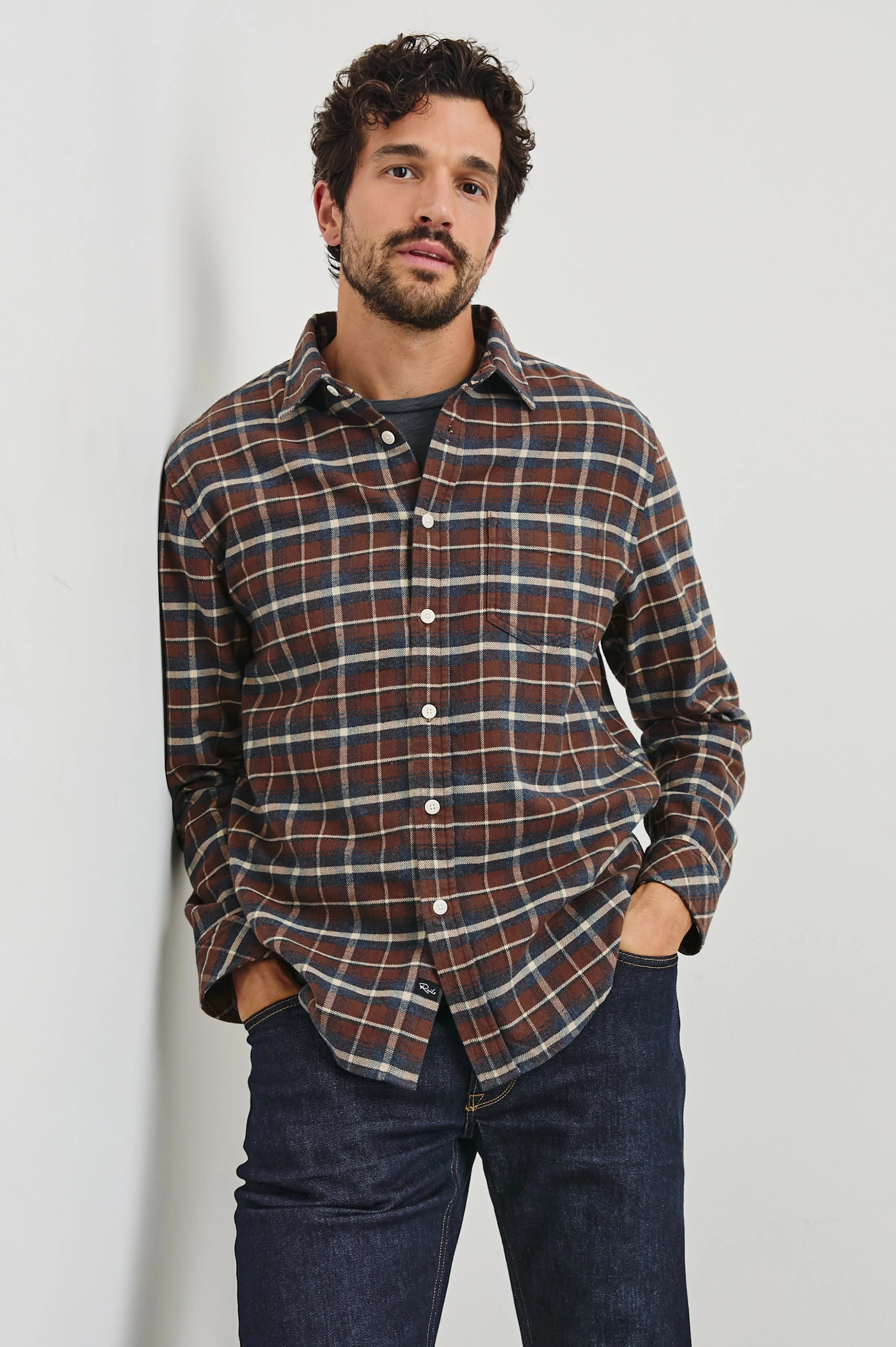 FORREST SHIRT - HICKORY BLUE MELANGE