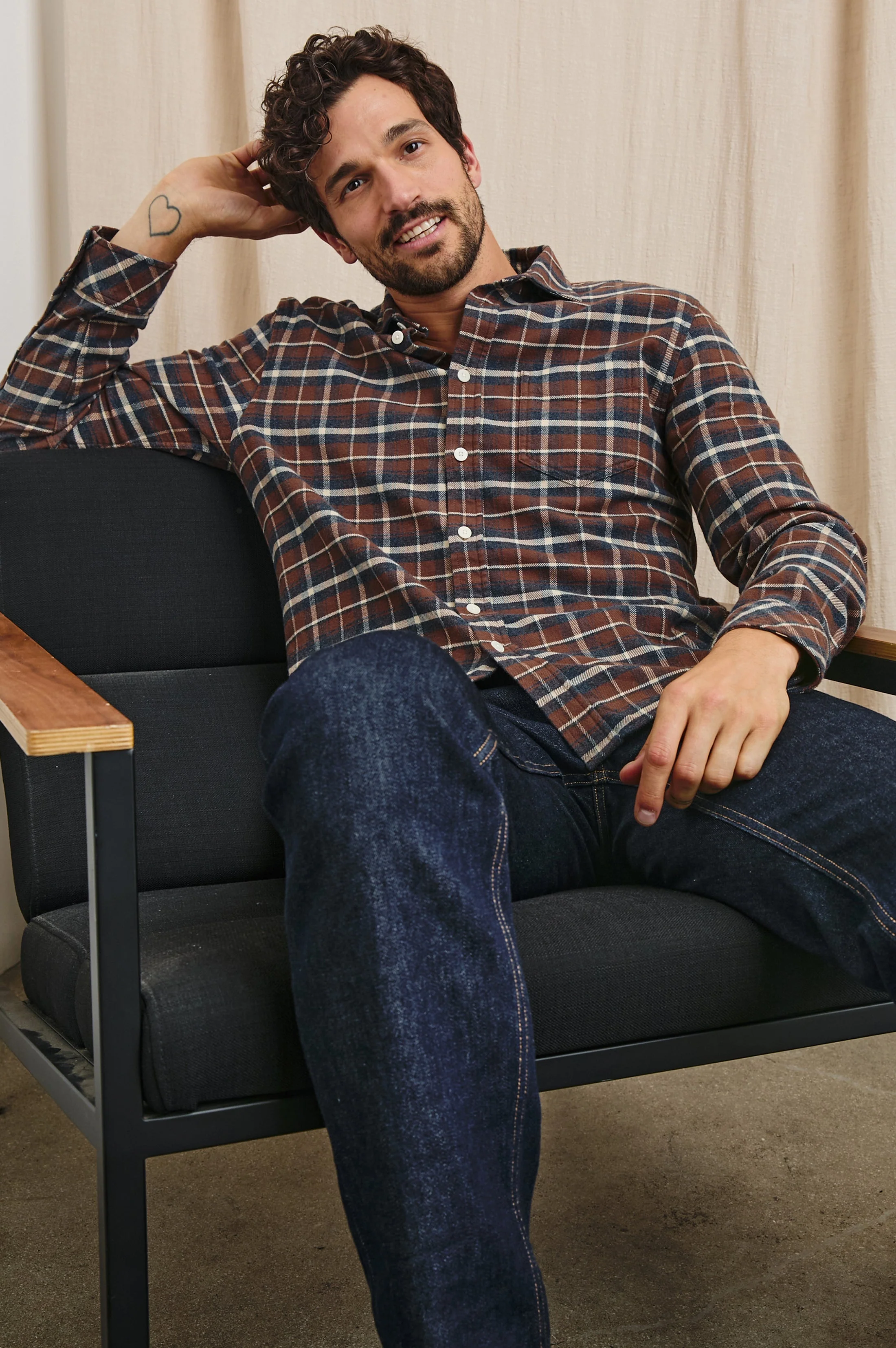 FORREST SHIRT - HICKORY BLUE MELANGE - Image 3