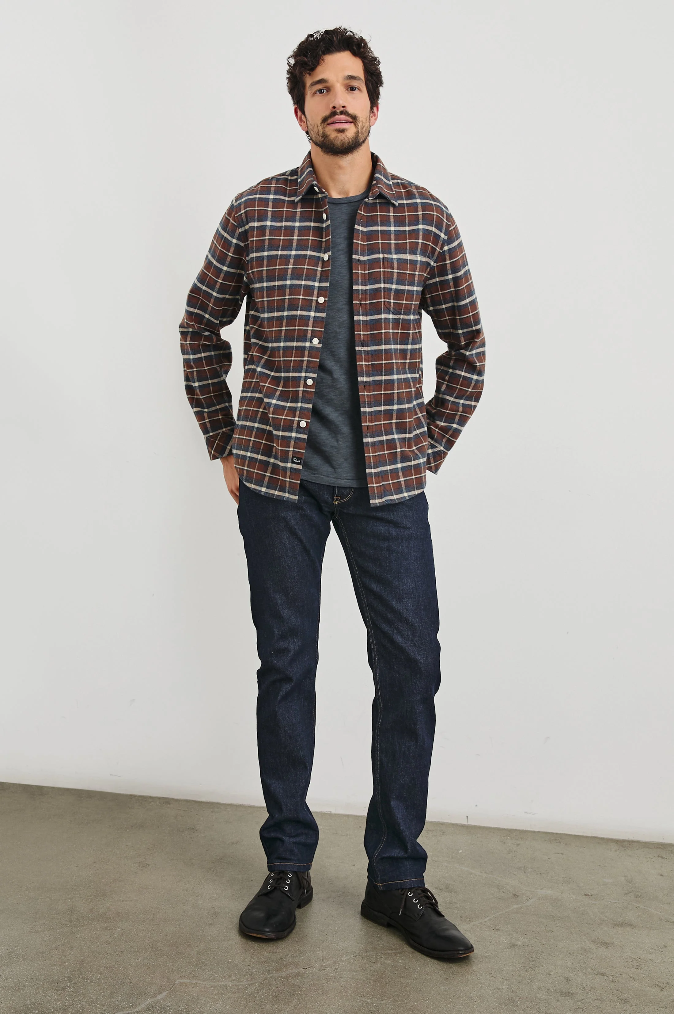 FORREST SHIRT - HICKORY BLUE MELANGE - Image 4