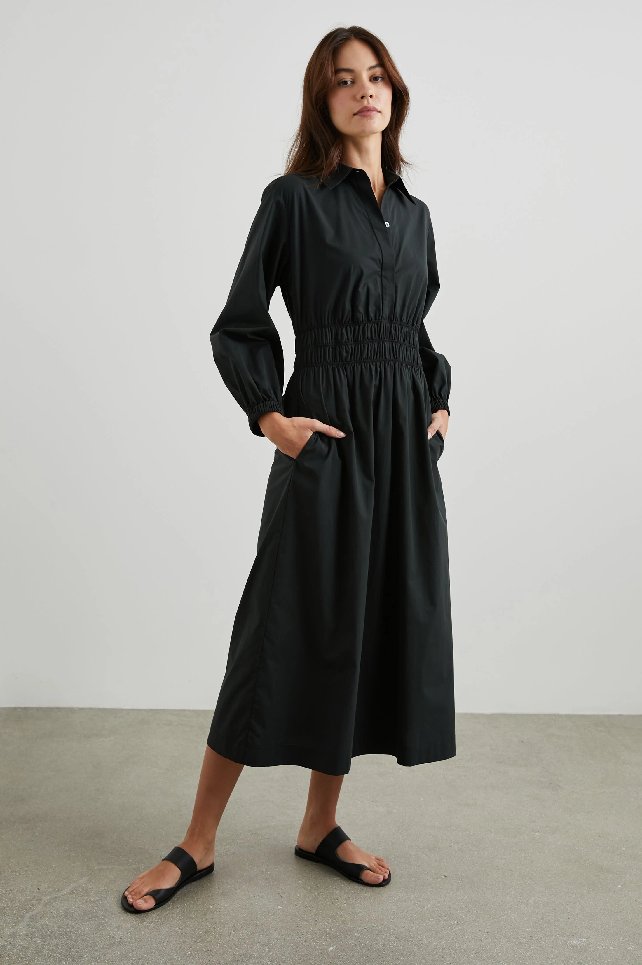 FRAYA DRESS - BLACK - Image 4