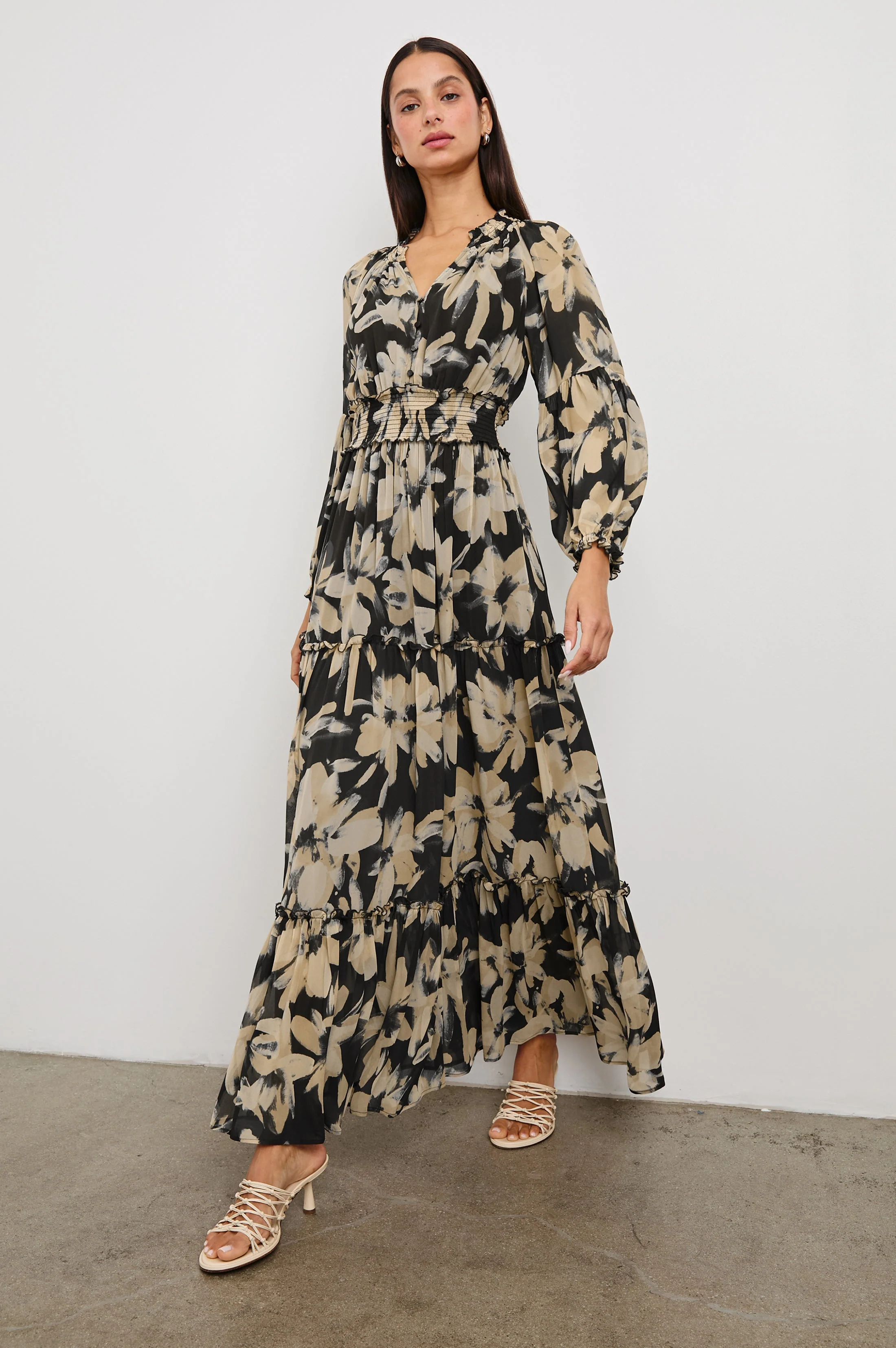 FREDERICA DRESS - CHARCOAL LILY - Image 3