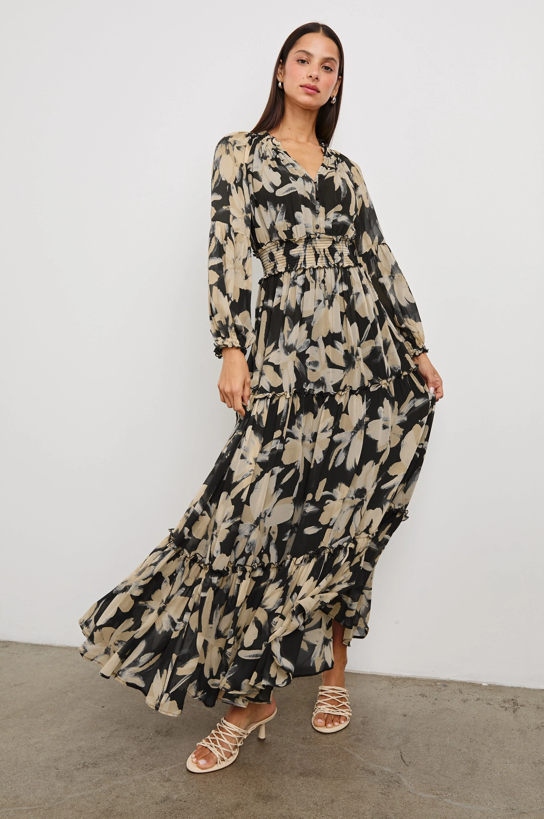 FREDERICA DRESS - CHARCOAL LILY - Image 5