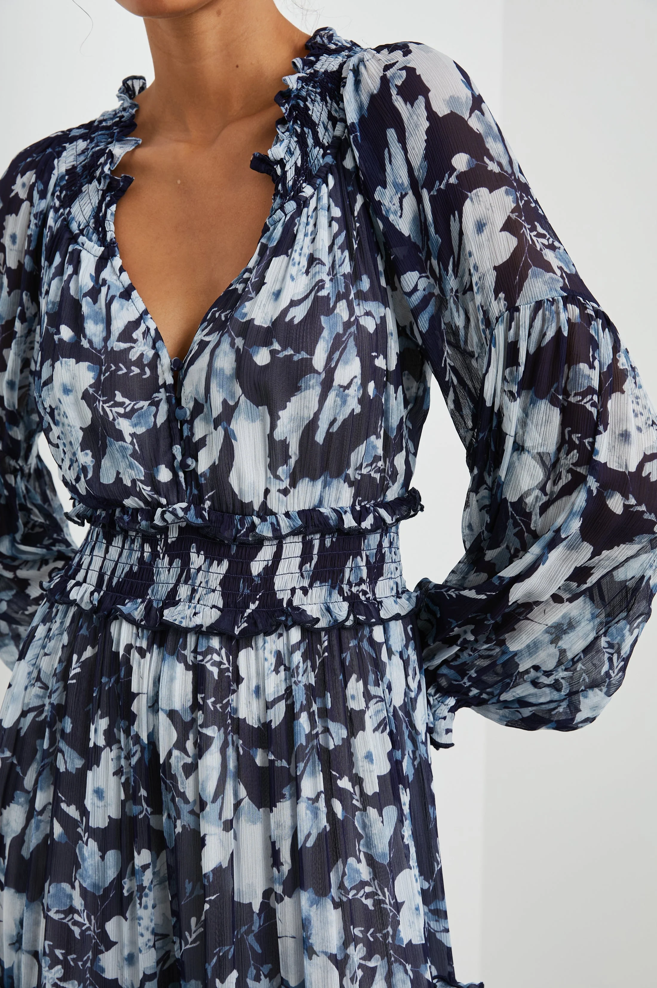 FREDERICA DRESS - INDIGO BLOSSOMS - Image 2