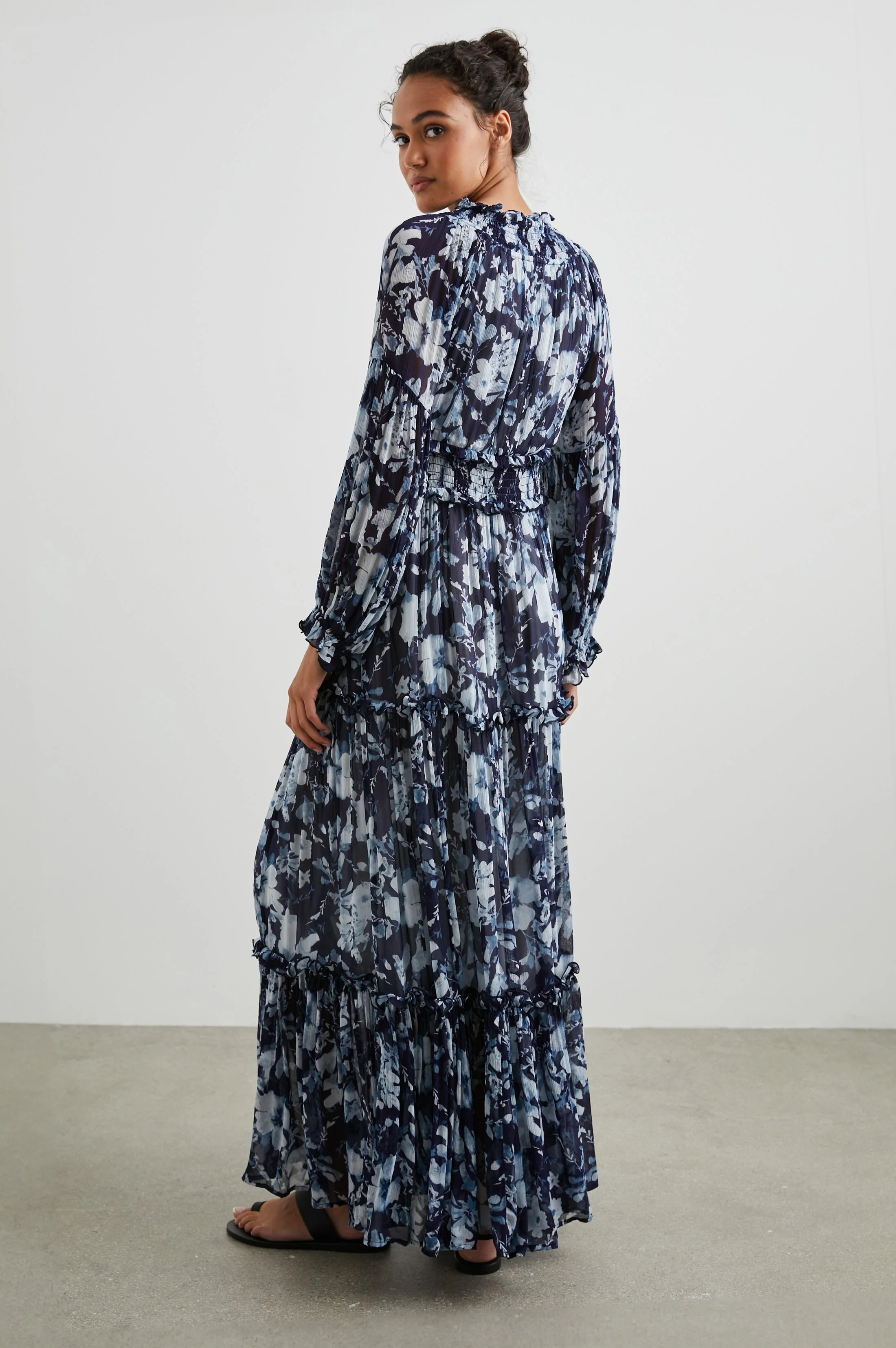 FREDERICA DRESS - INDIGO BLOSSOMS - Image 3