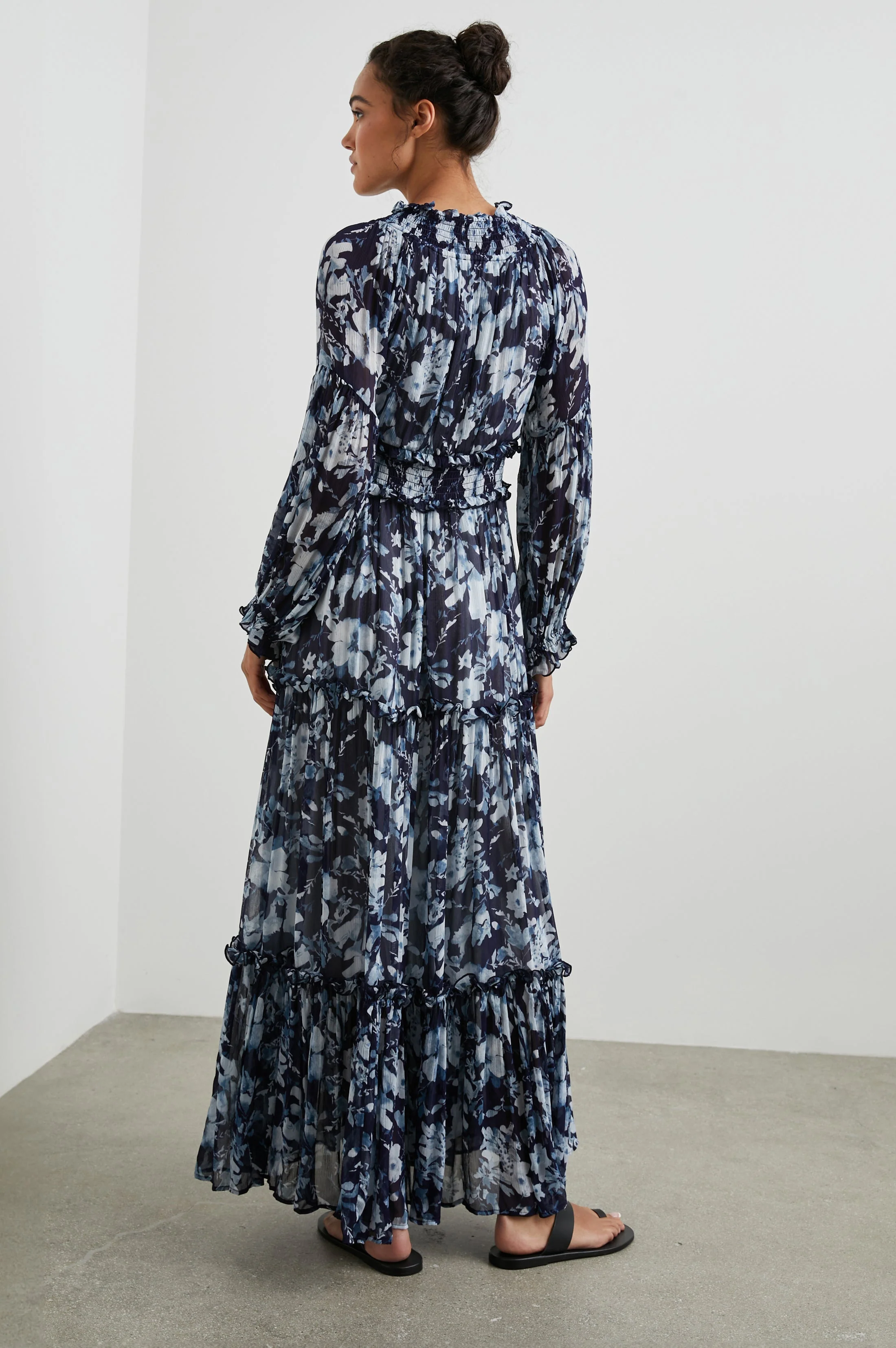 FREDERICA DRESS - INDIGO BLOSSOMS - Image 4