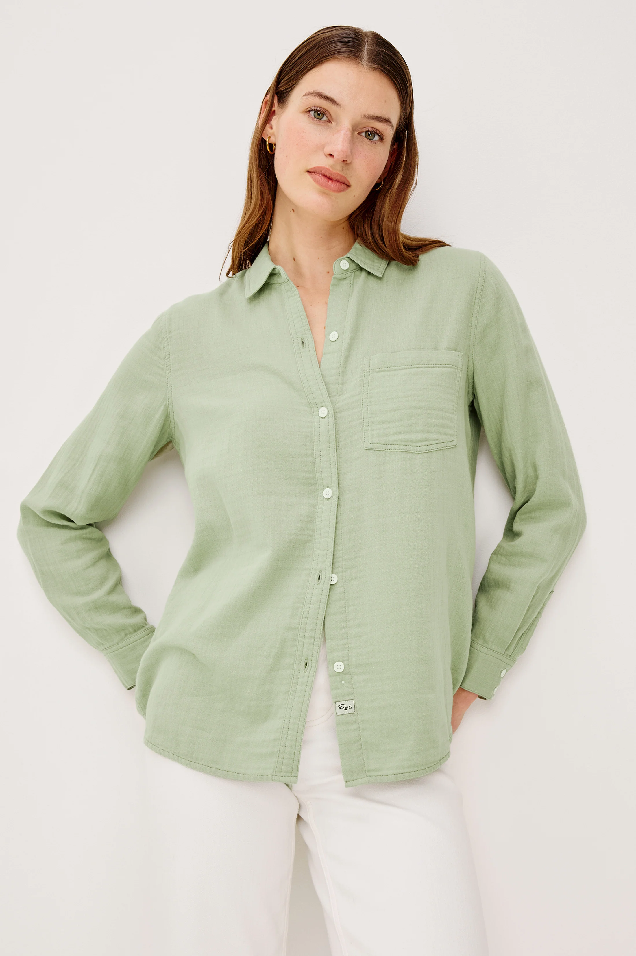FREEMAN SHIRT - VINTAGE SAGE - Image 4