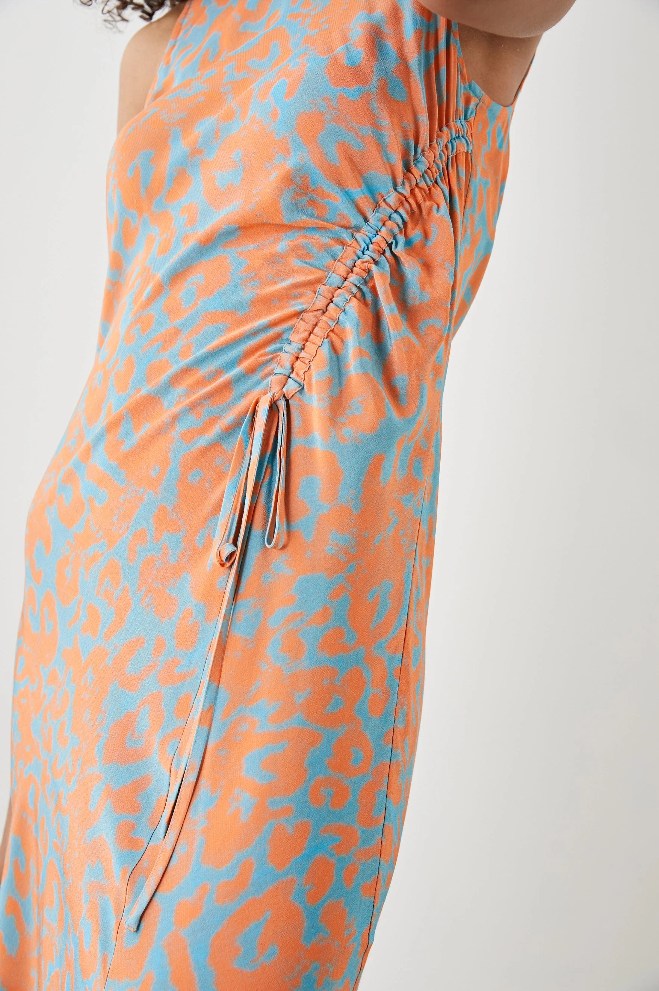 GABRIELLA DRESS - ORANGE DIFFUSED CHEETAH - Image 2
