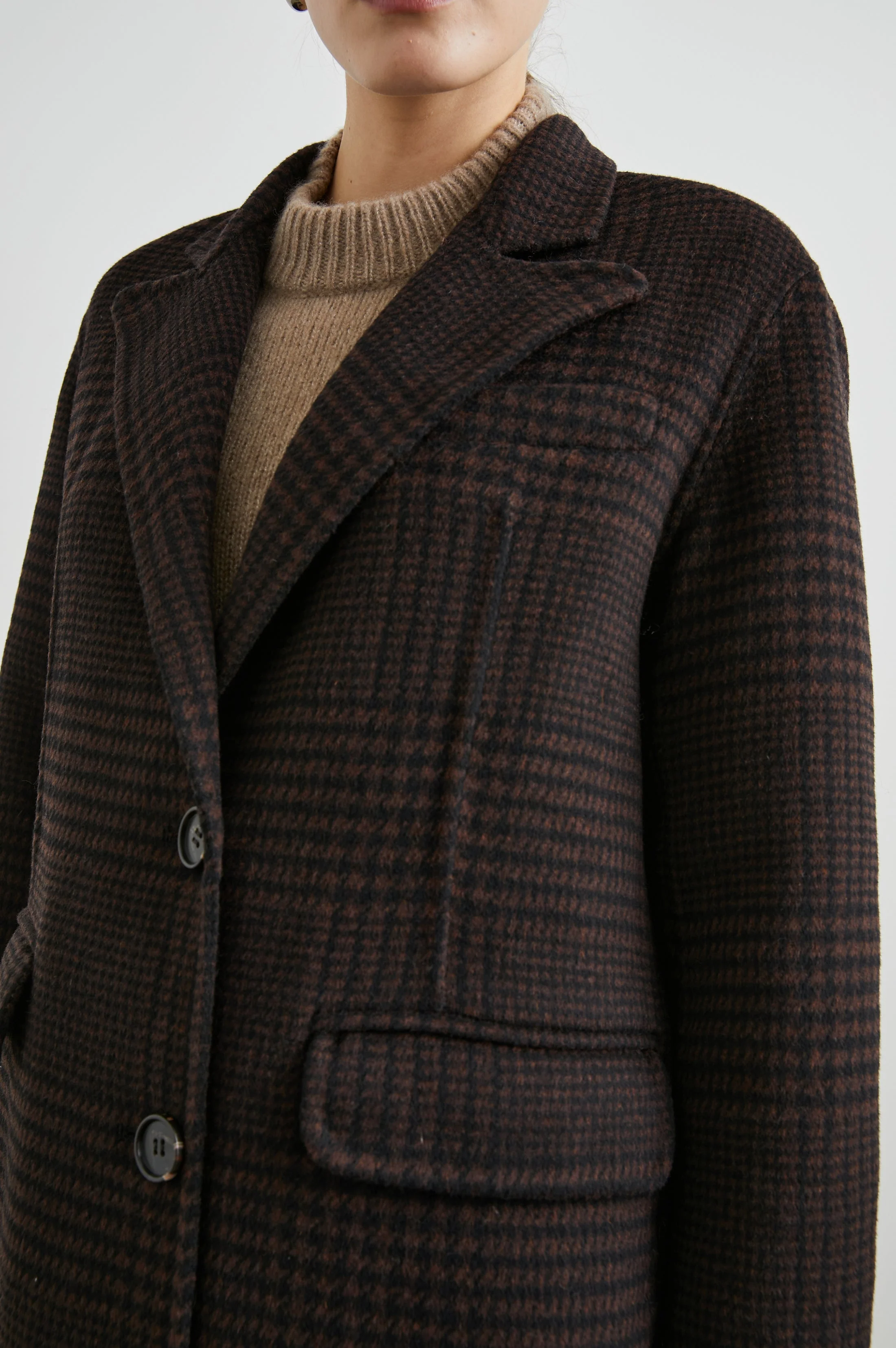 GALLERY COAT - ESPRESSO HOUNDSTOOTH - Image 2