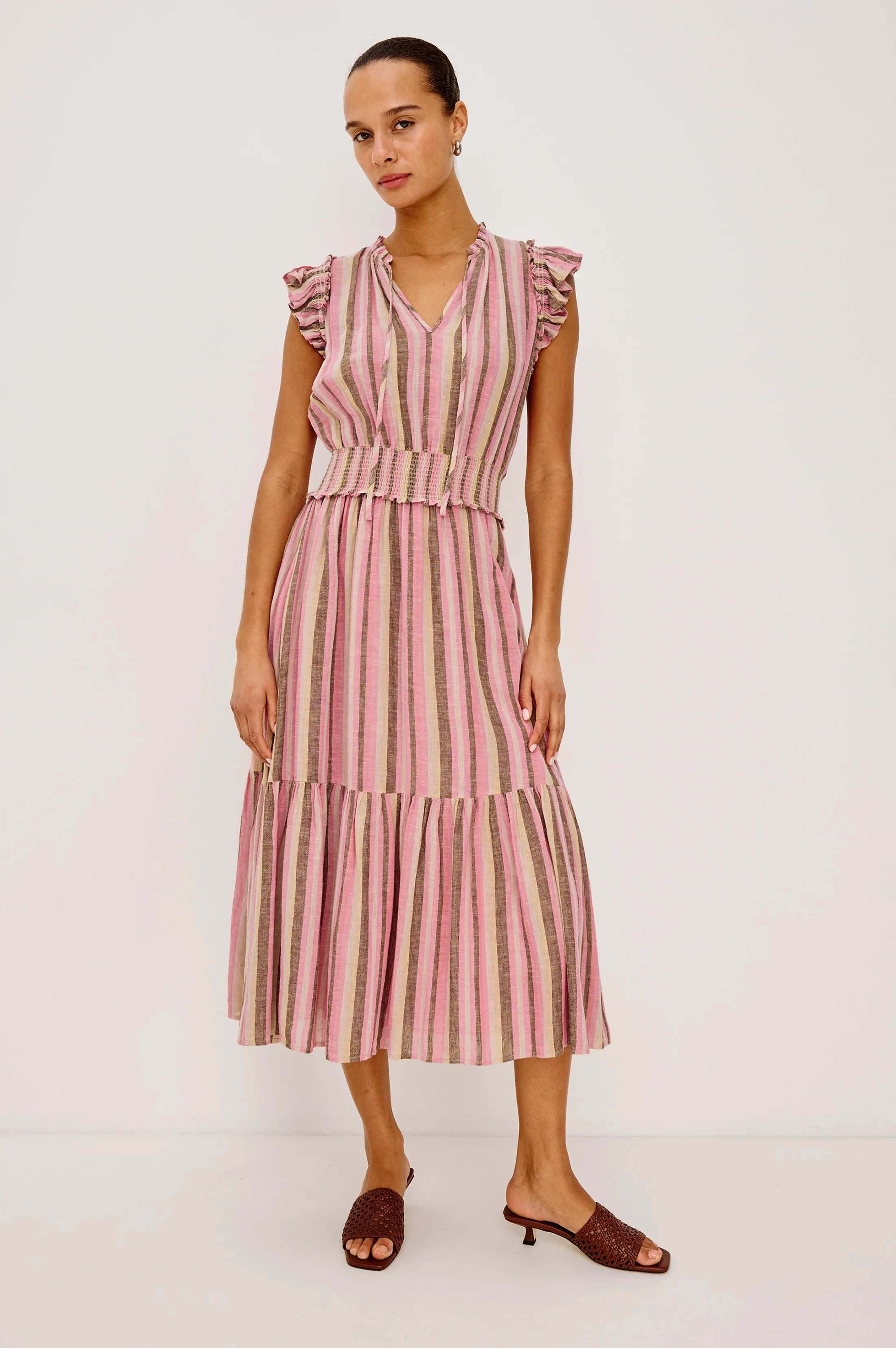 GARDEN DRESS - CORDOBA STRIPE
