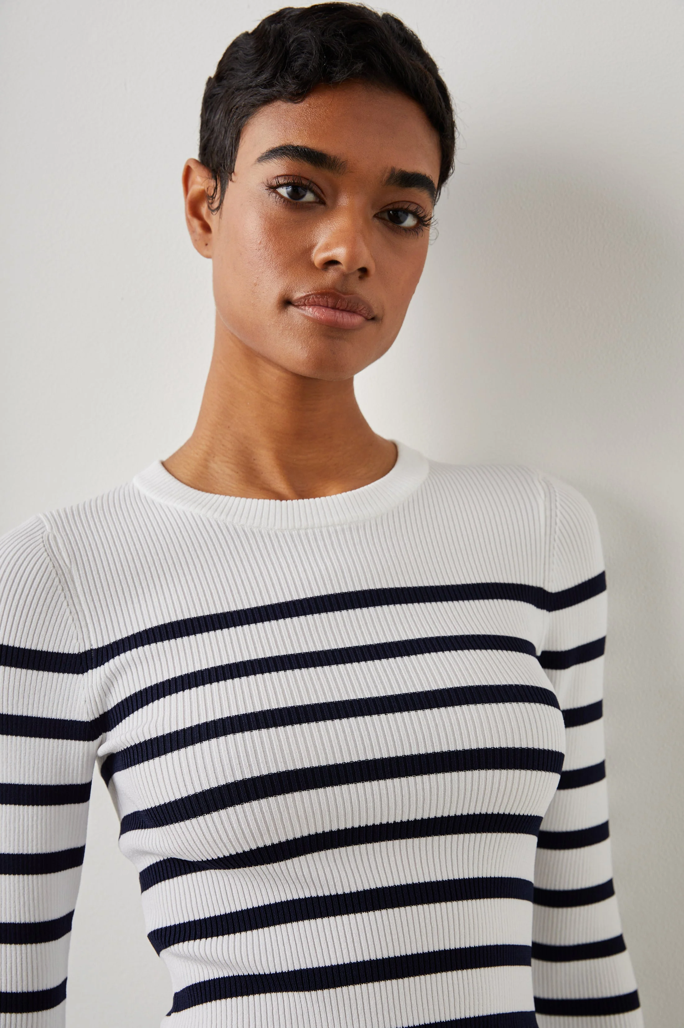 GEMMA SWEATER - IVORY NAVY STRIPE - Image 5