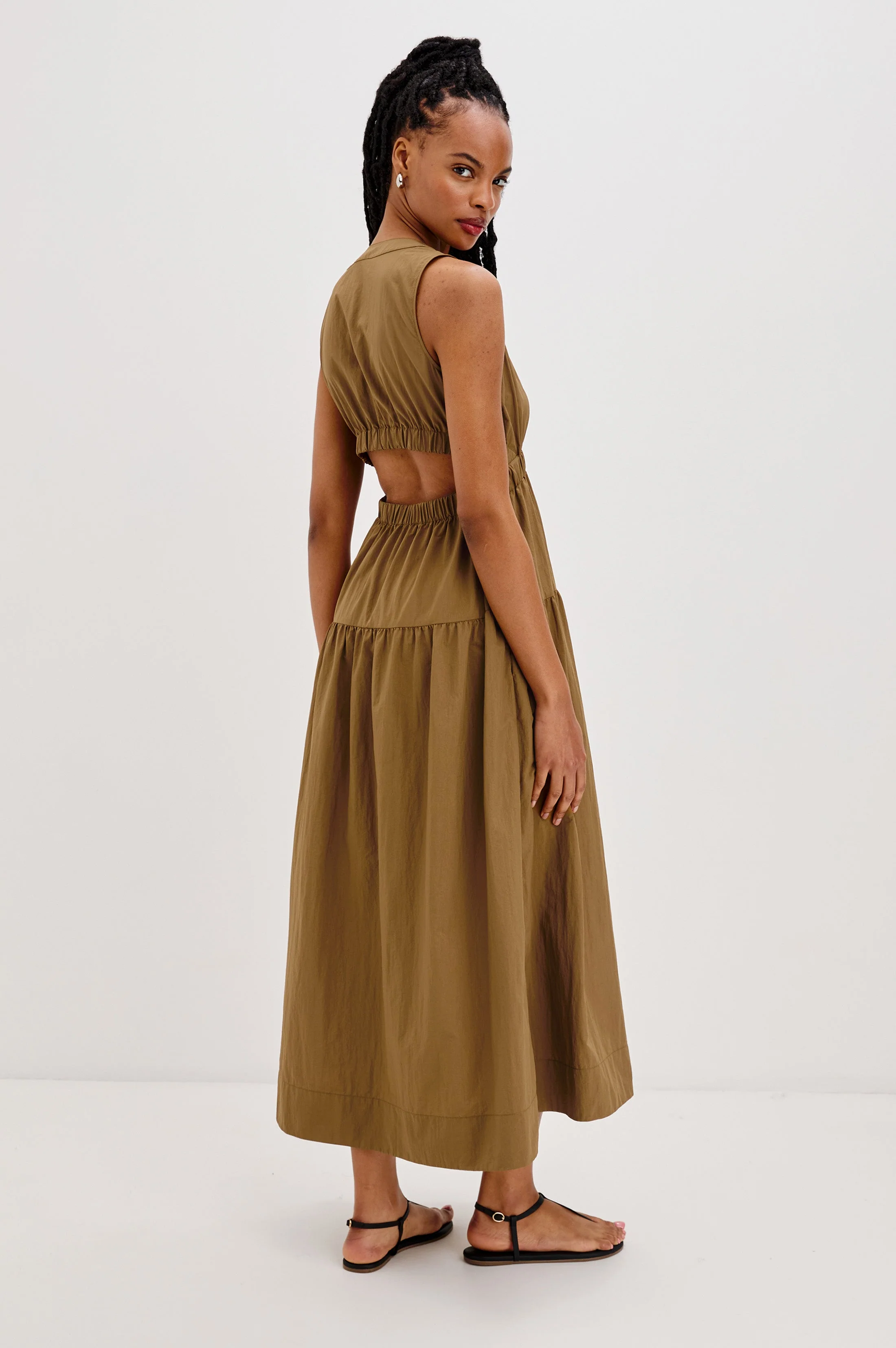 GENEVIEVE DRESS - SEPIA - Image 5