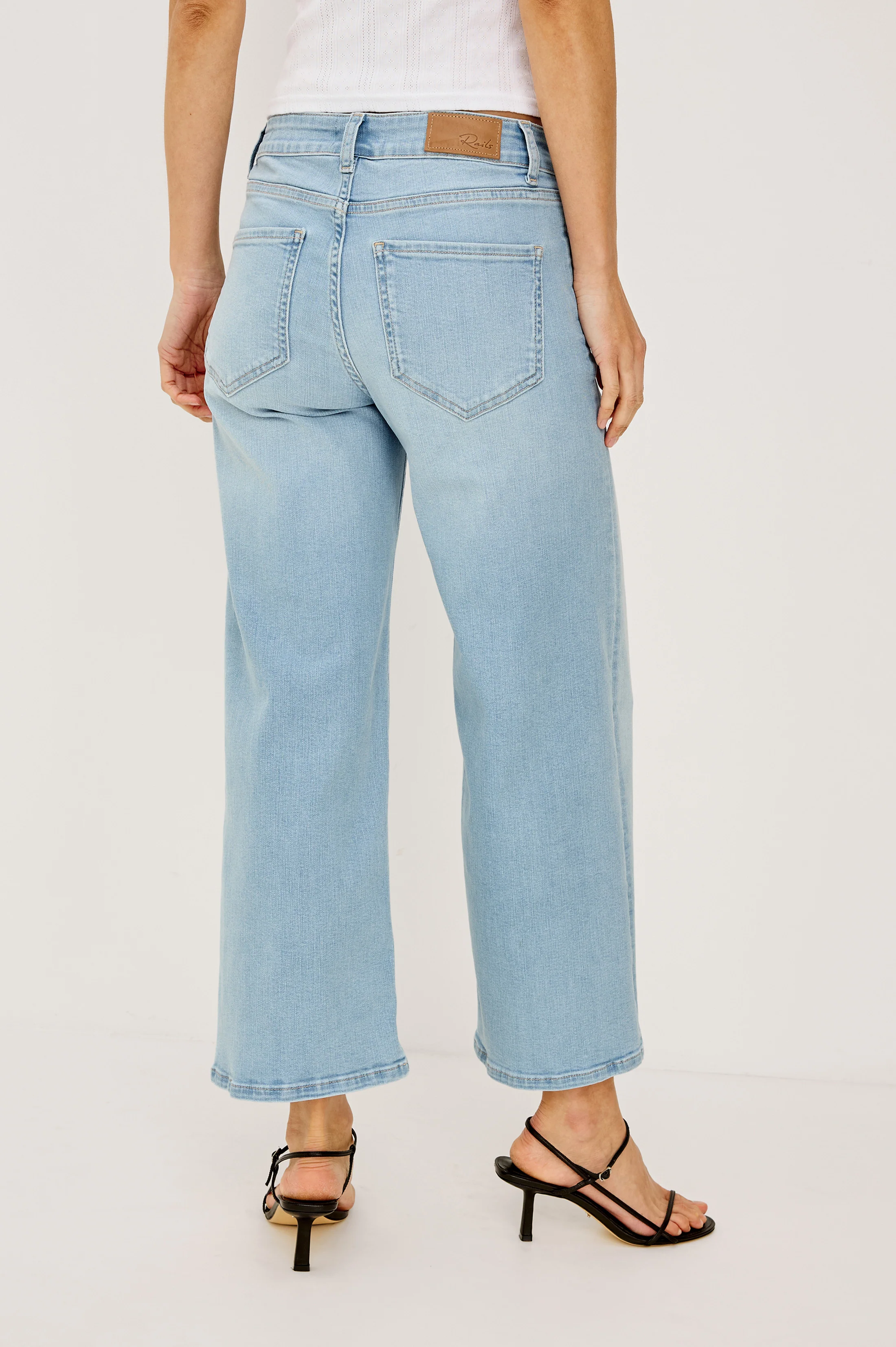 GETTY CROP LOW RISE WIDE LEG - SEAPORT - Image 5