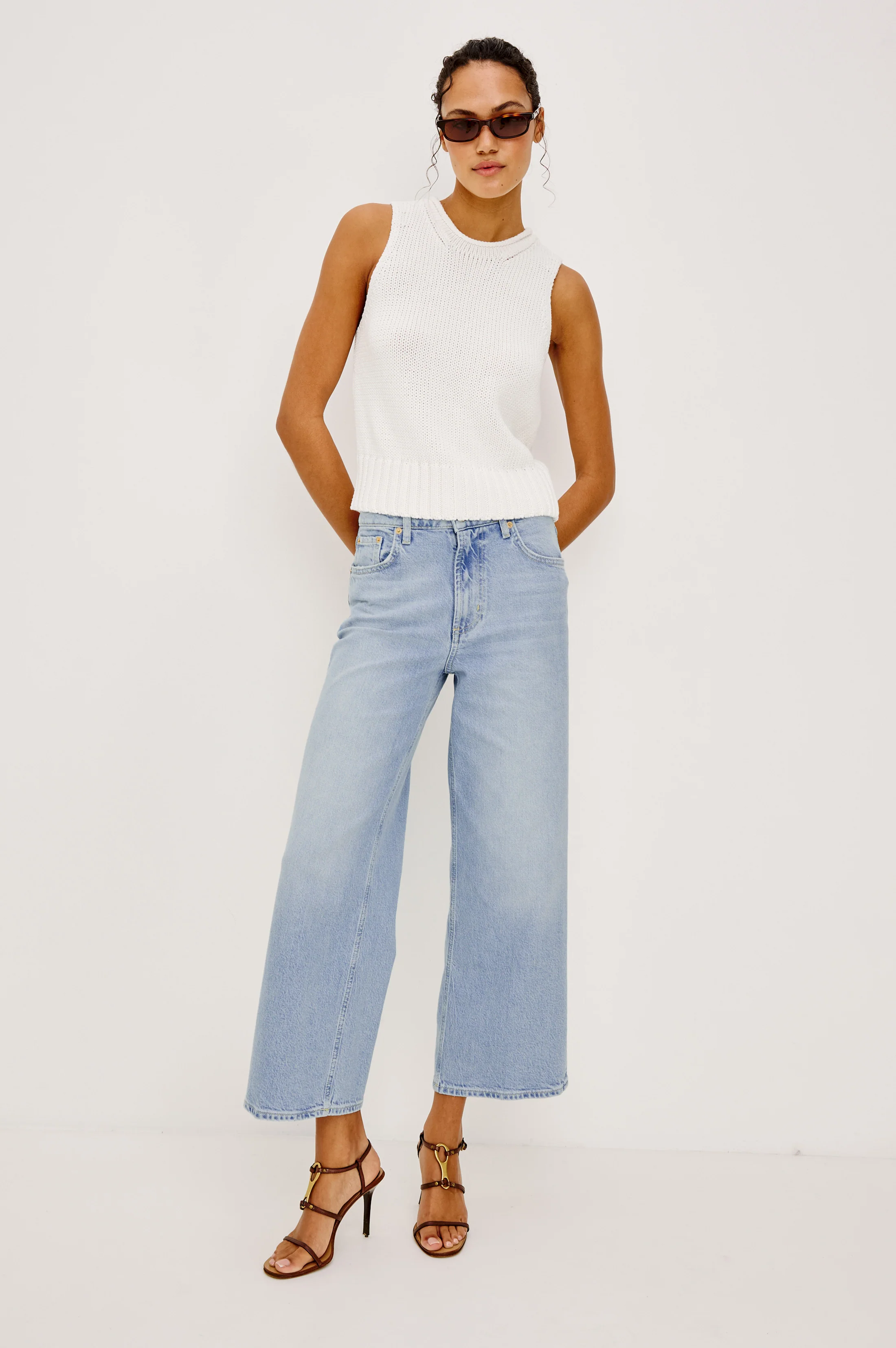 GETTY CROP WIDE LEG - JASPER