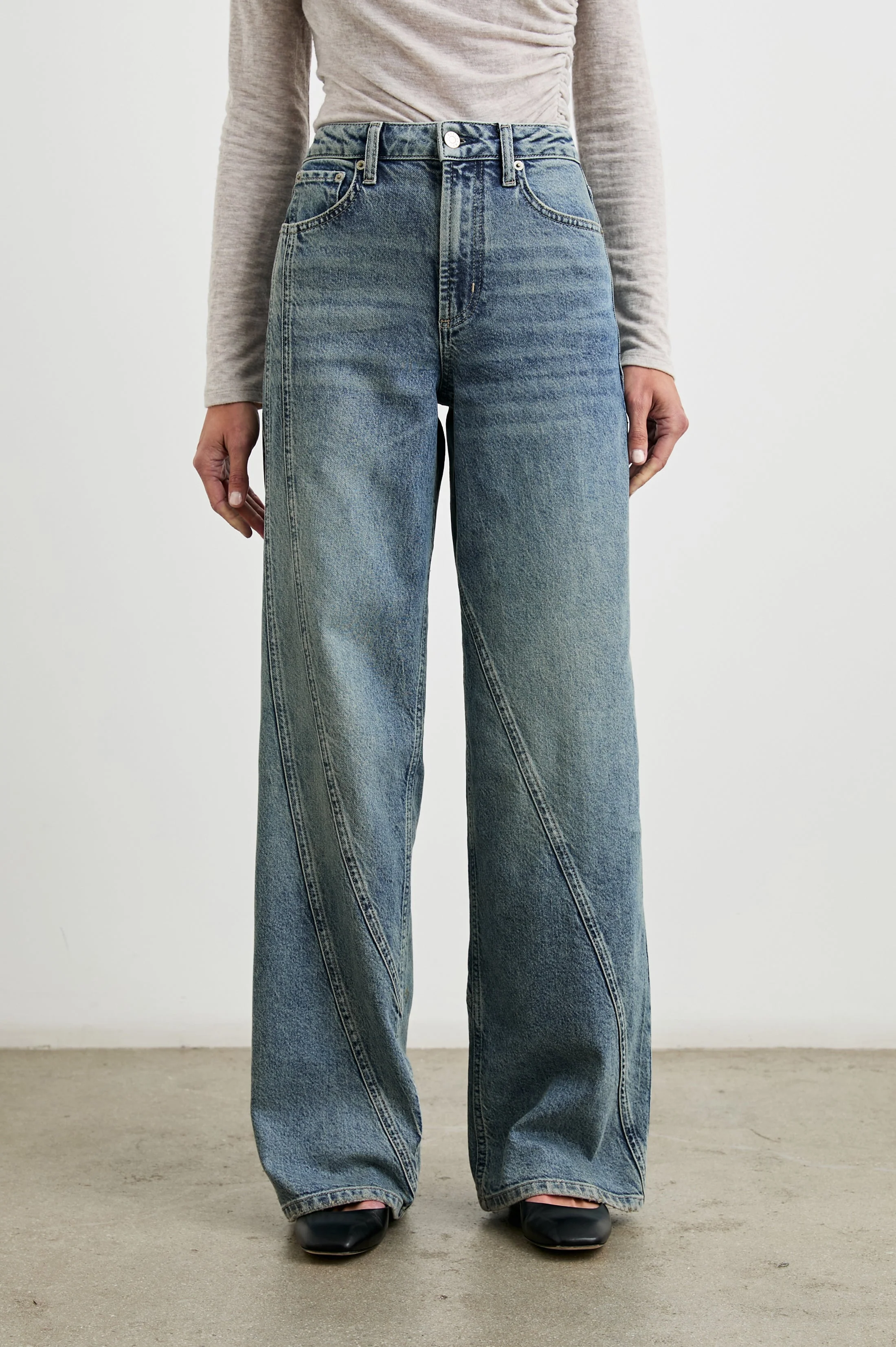 GETTY TWIST SEAM WIDE LEG - DESERT SKY - Image 3