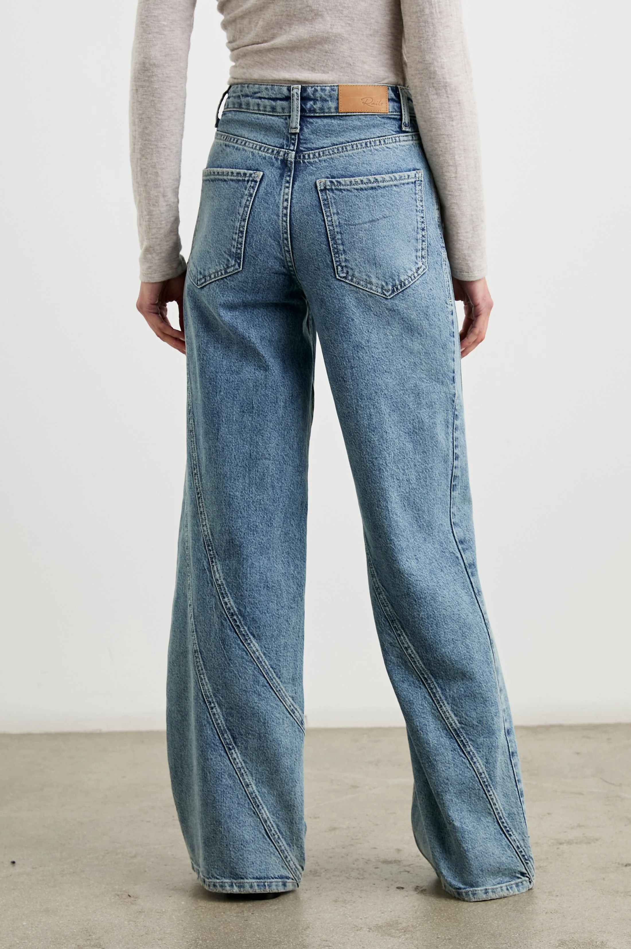 GETTY TWIST SEAM WIDE LEG - DESERT SKY - Image 5