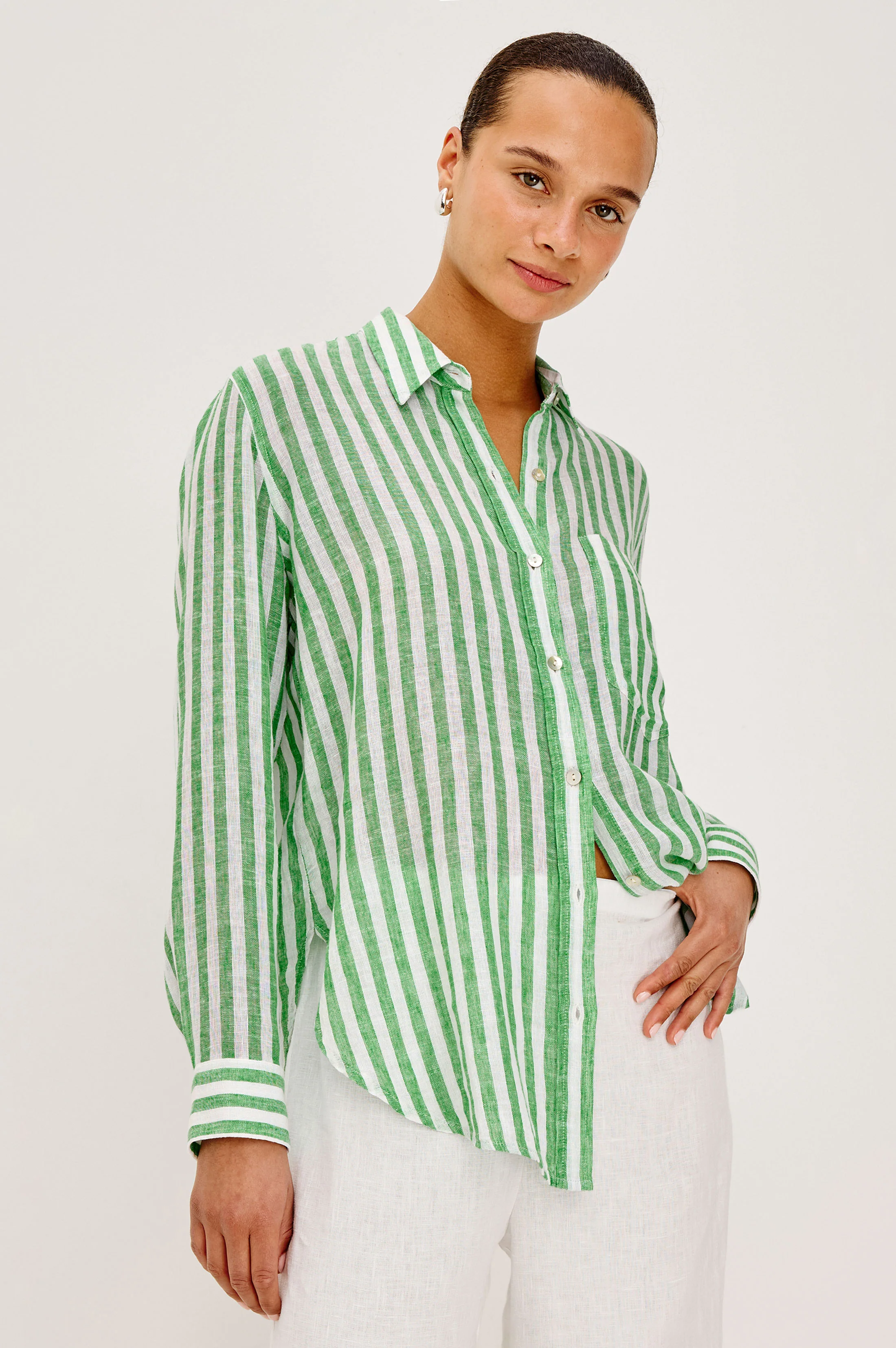 RAILS X GIADZY GIADA SHIRT - TREVI STRIPE