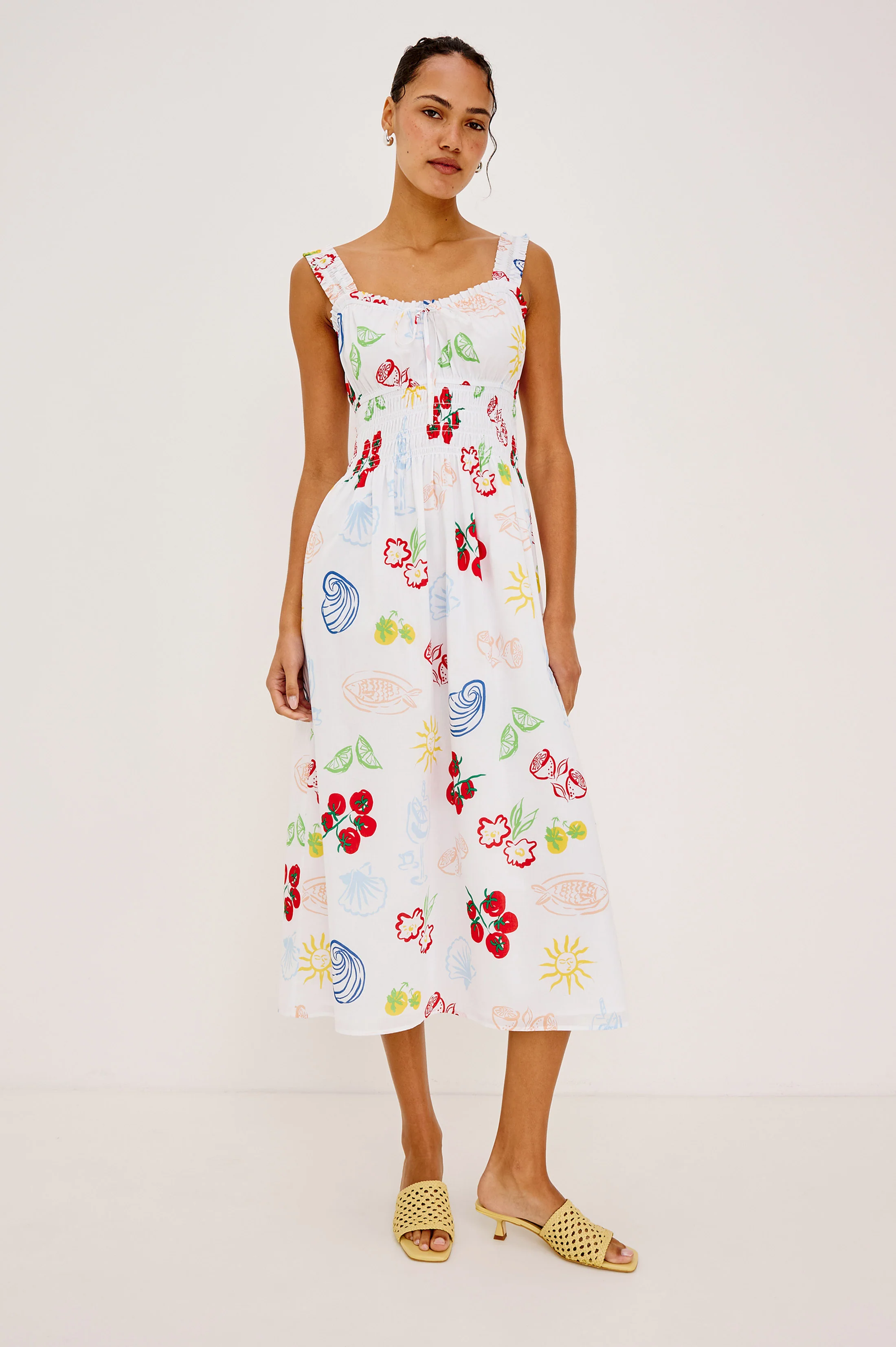 RAILS X GIADZY CAPRI DRESS - WHITE ANTIPASTI - Image 3