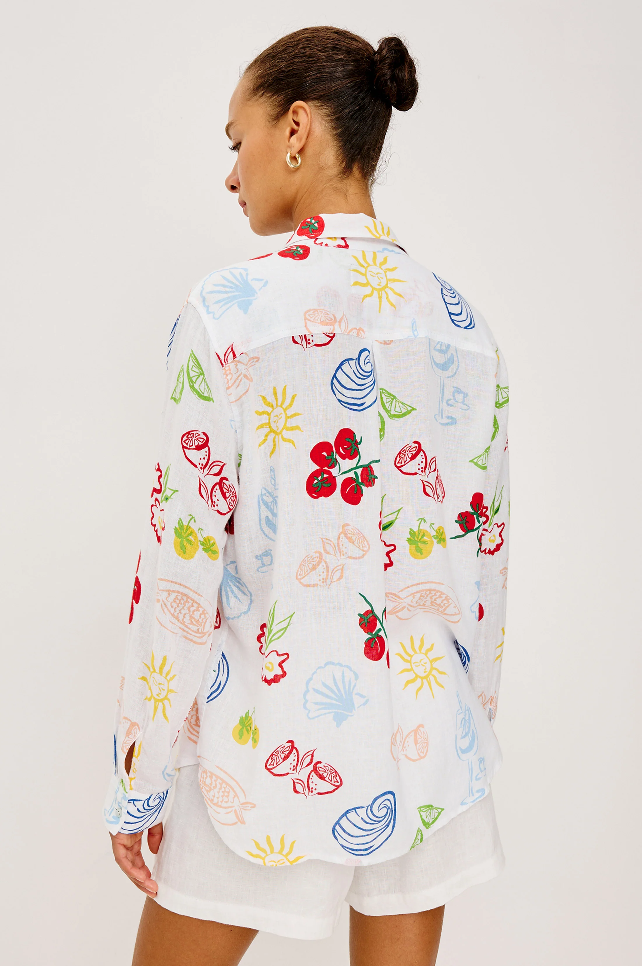 RAILS X GIADZY CHARLI SHIRT - WHITE ANTIPASTI - Image 4