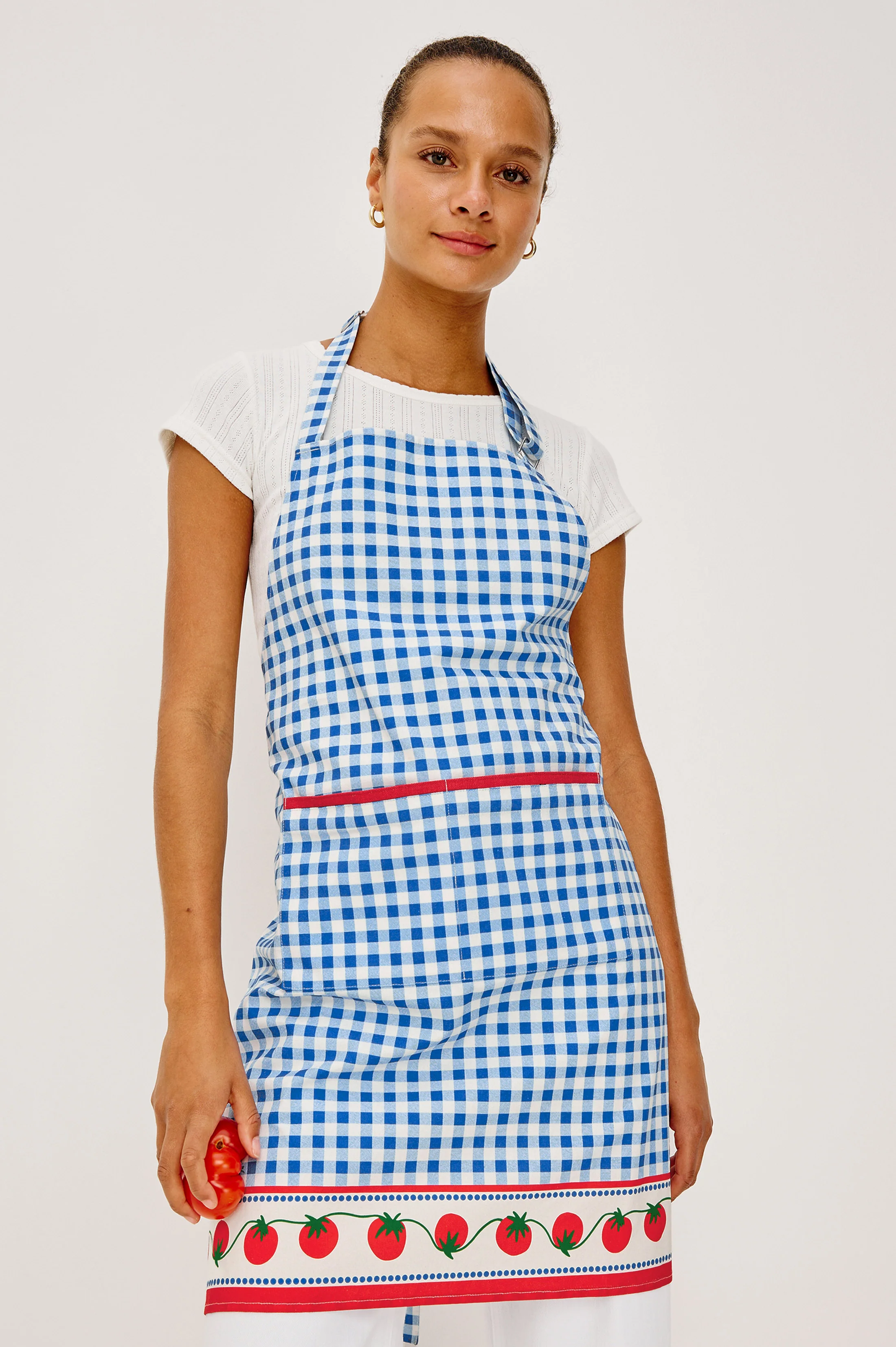 RAILS X GIADZY CUCINA APRON - GINGHAM TOMATOES