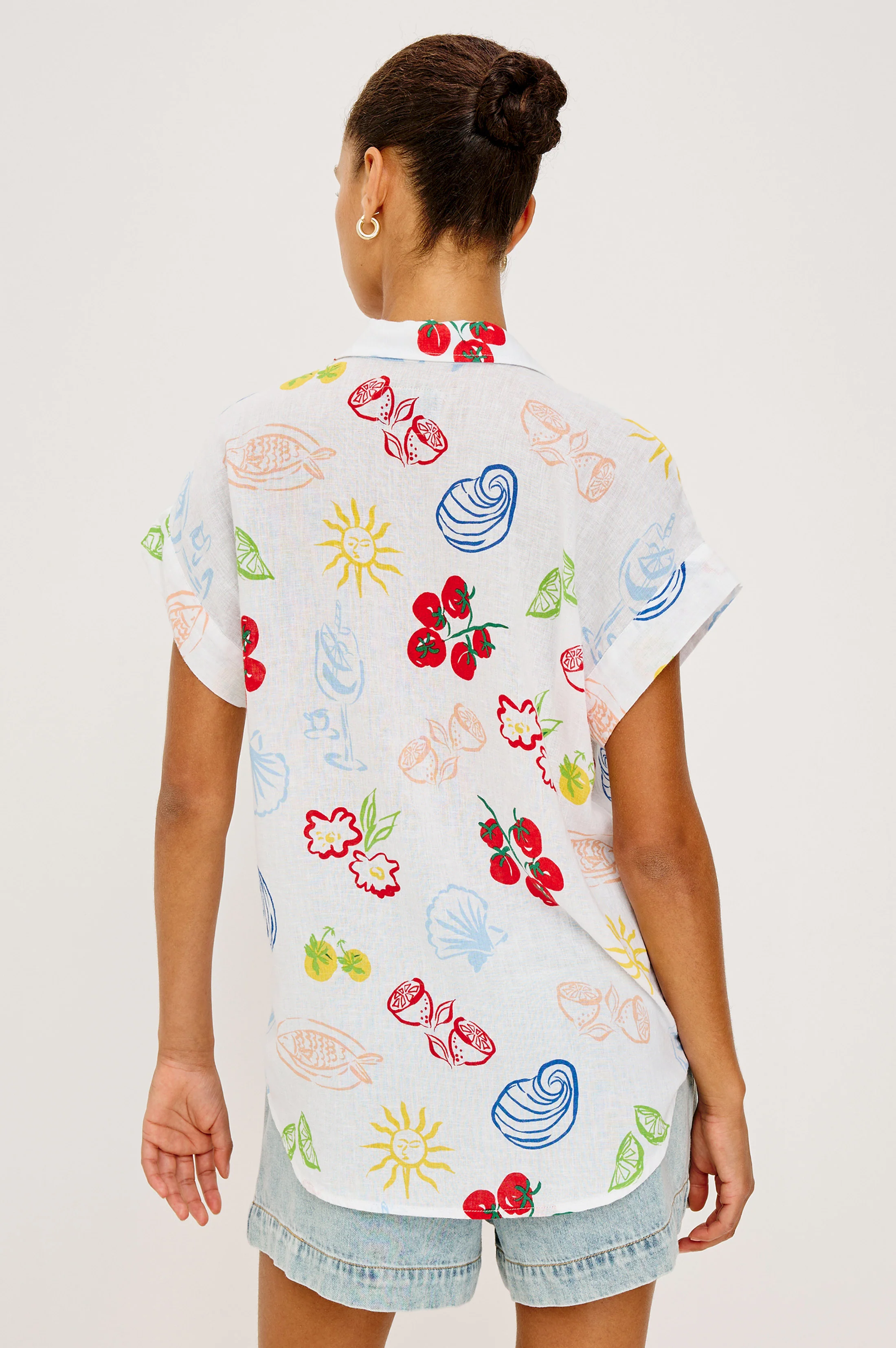 RAILS X GIADZY FARRAH SHIRT - WHITE ANTIPASTI - Image 5