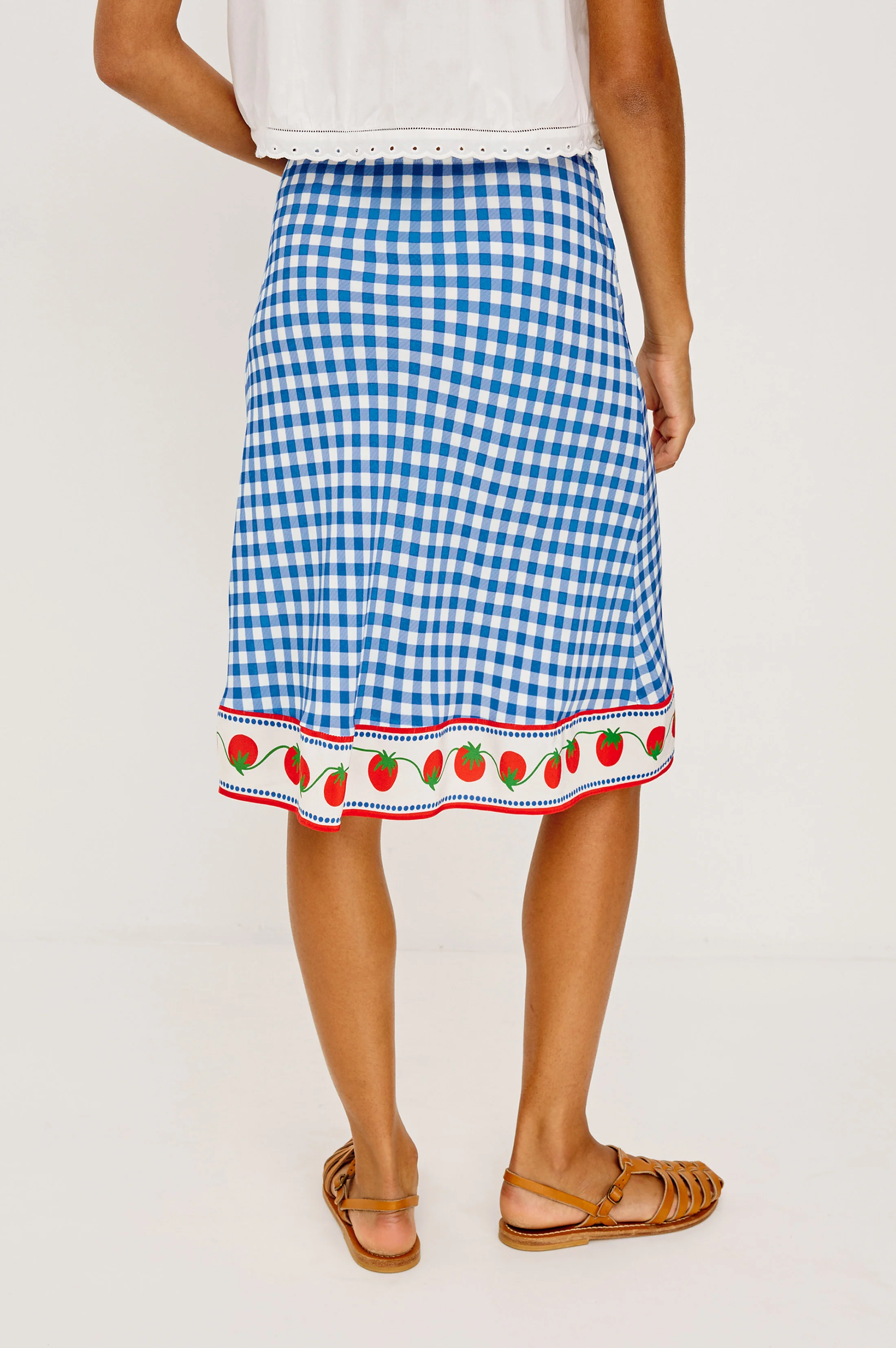 RAILS X GIADZY GRAZIA SKIRT - GINGHAM TOMATOES - Image 4