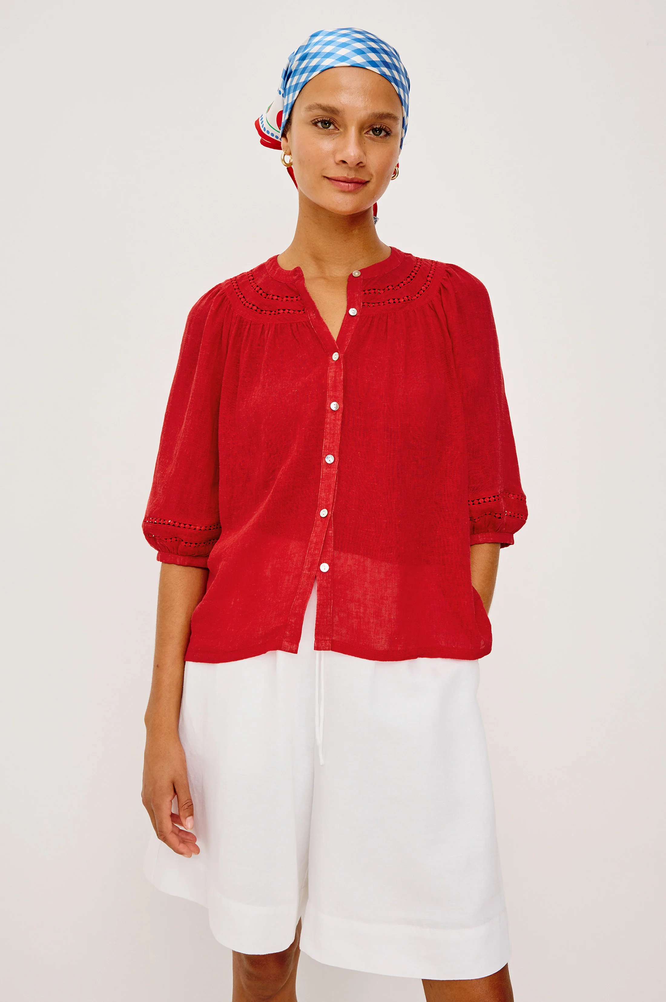 RAILS X GIADZY THEIA TOP - TOMATO