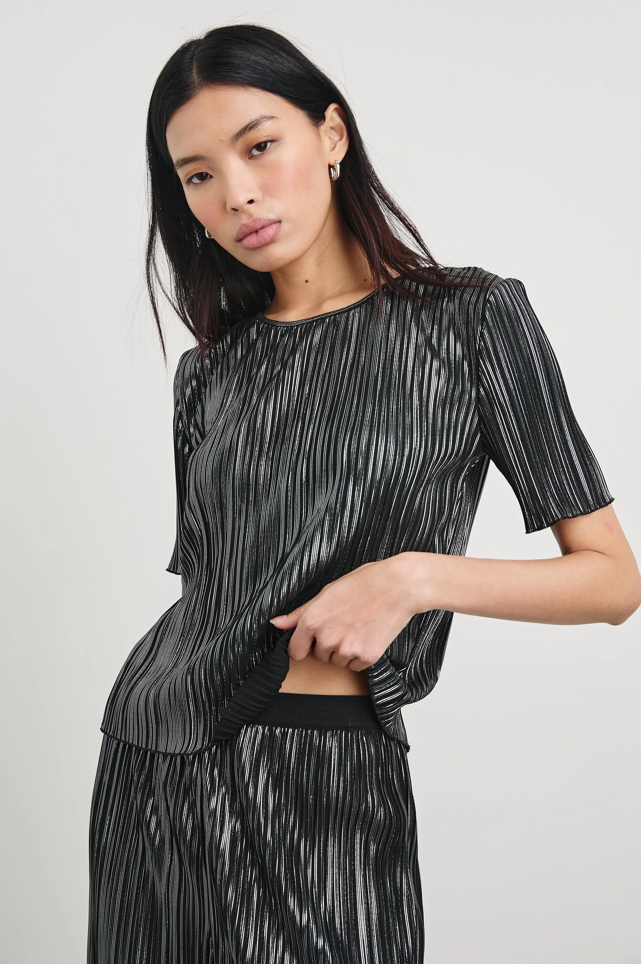 GOLDIE TOP - GUNMETAL