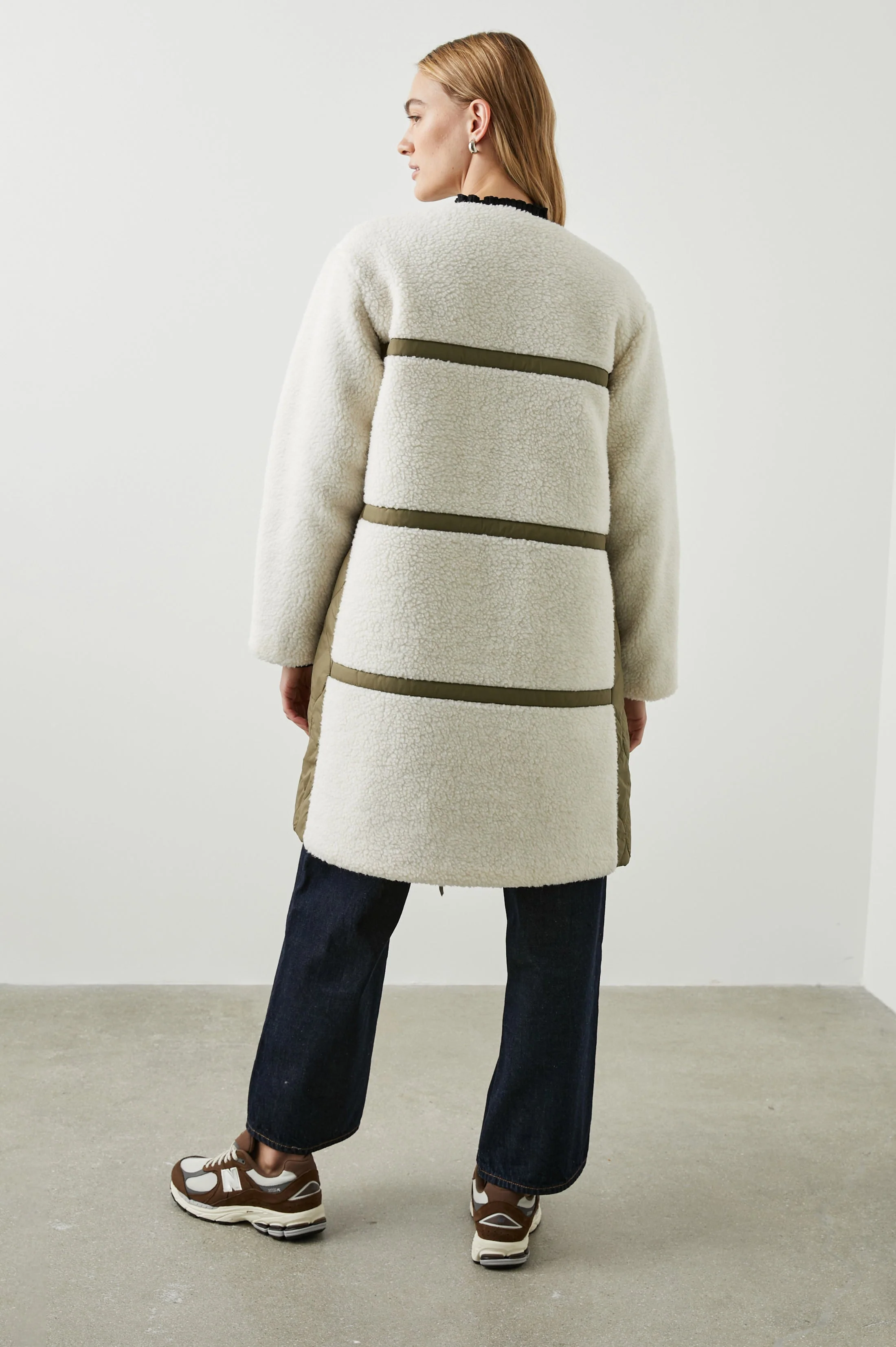 GRANGER JACKET - IVORY OLIVE MIX - Image 5