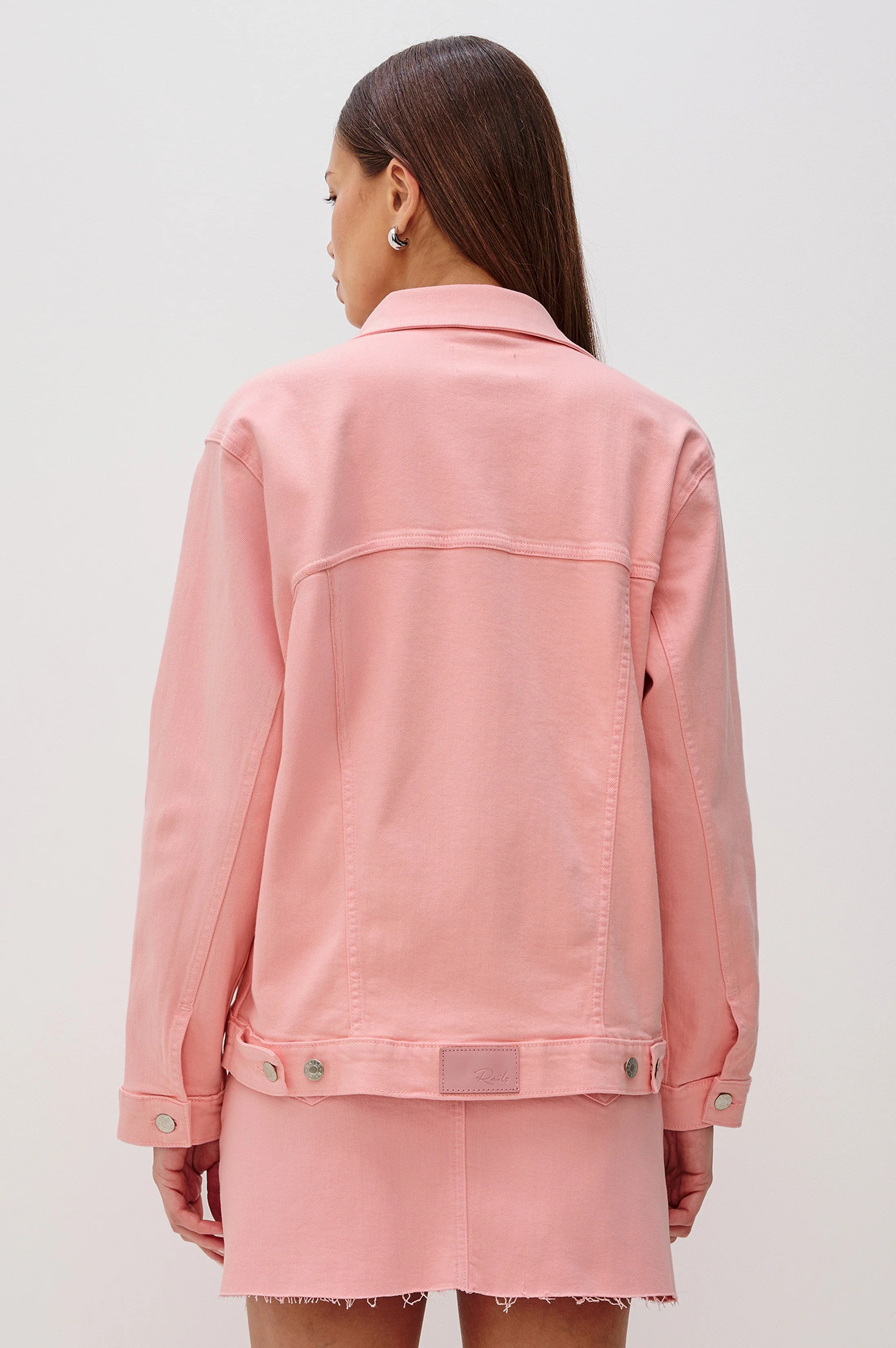 GROVE BOYFRIEND TRUCKER JACKET - BUBBLE GUM - Image 5