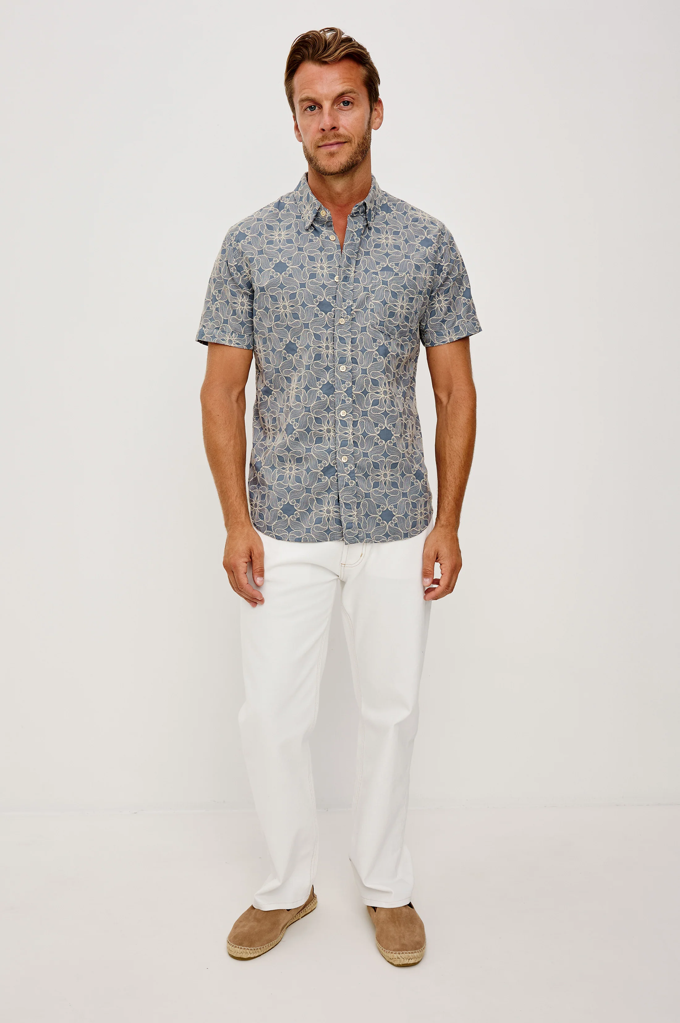HALE SHIRT - WHIRLING DAISY STEEL - Image 3