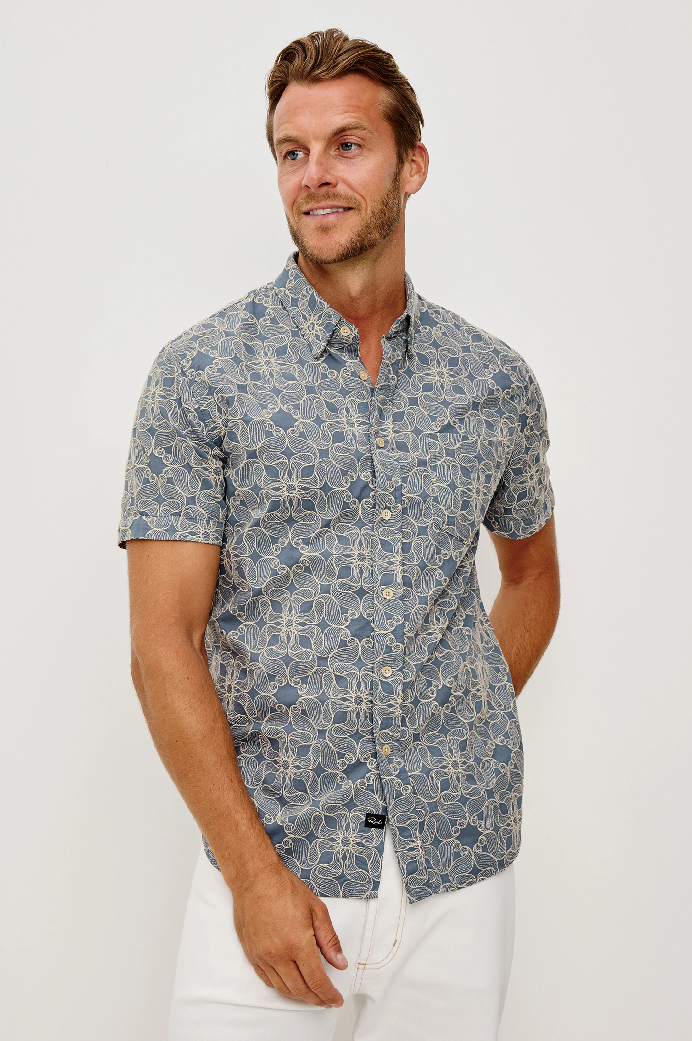 HALE SHIRT - WHIRLING DAISY STEEL - Image 4